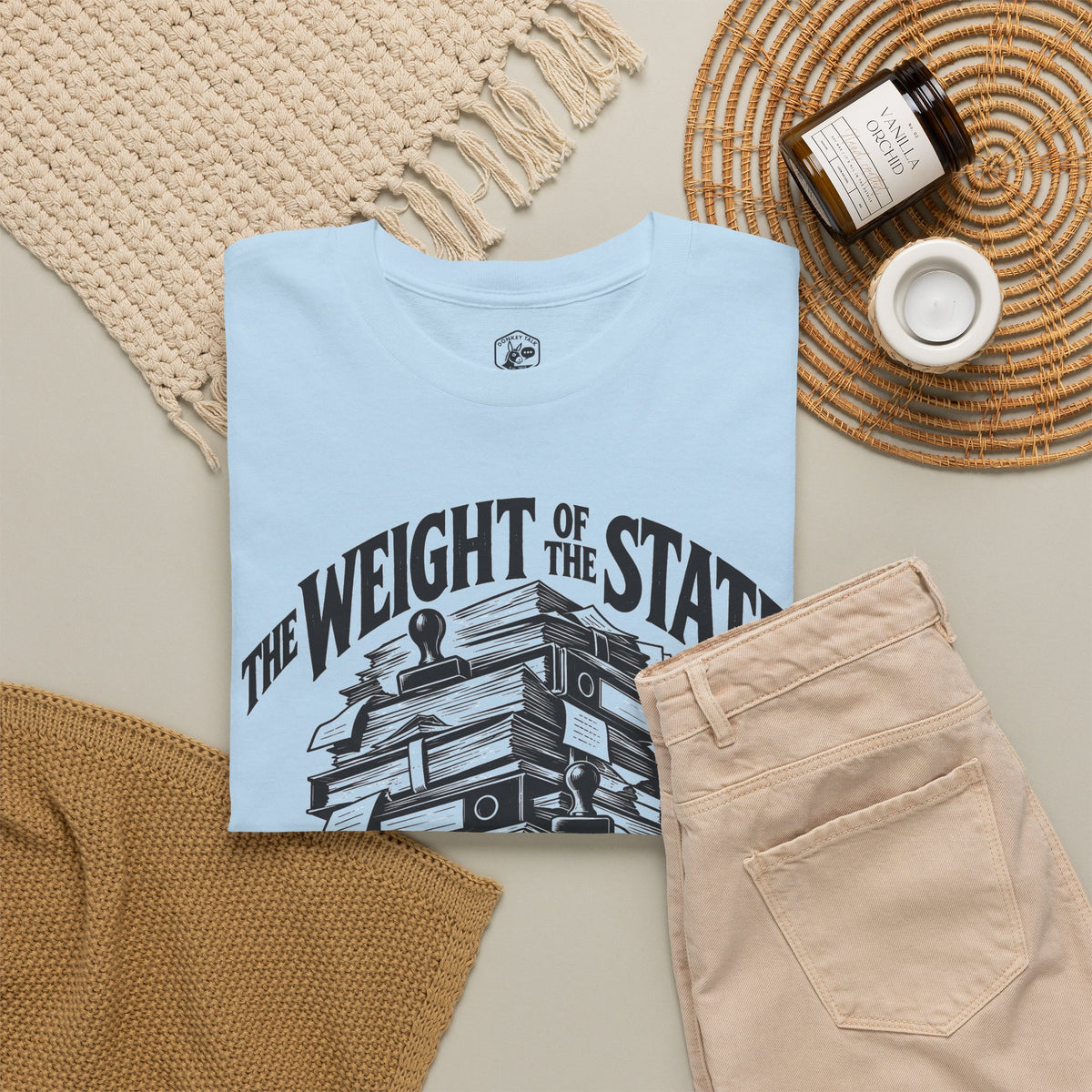 The Weight of the State T-shirt – Donkey Talk graphic tee