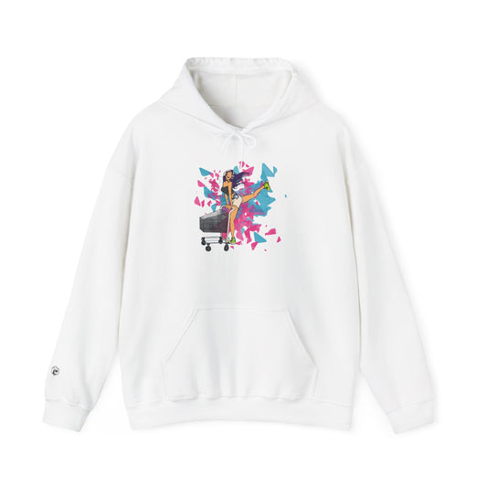 Playful Graphic Hoodie for Everyday Fun, Unisex Hooded Sweatshirt, Casual Wear, Gift for Her, Cozy Comfort