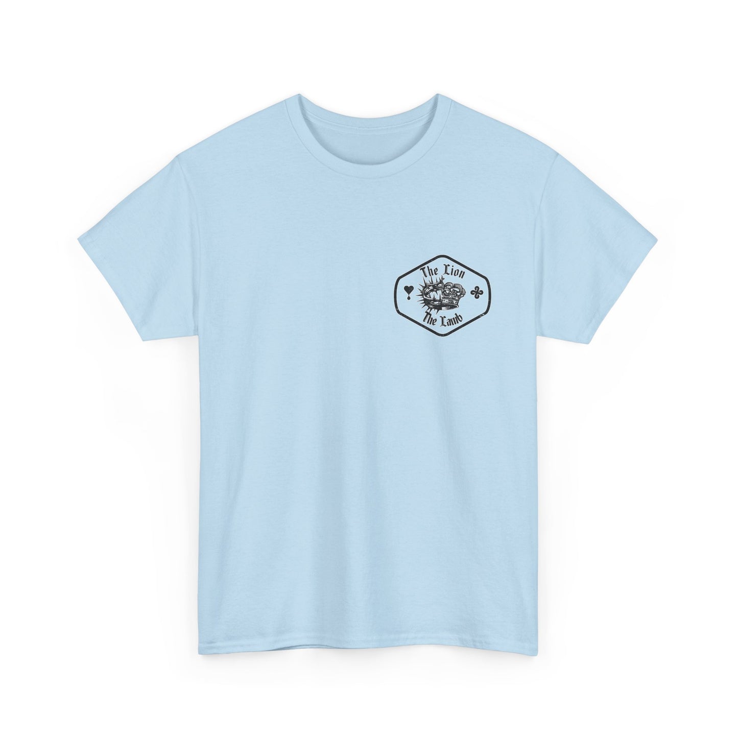 Lion & Crown Graphic Tee | Half Skull Lion Design T-Shirt