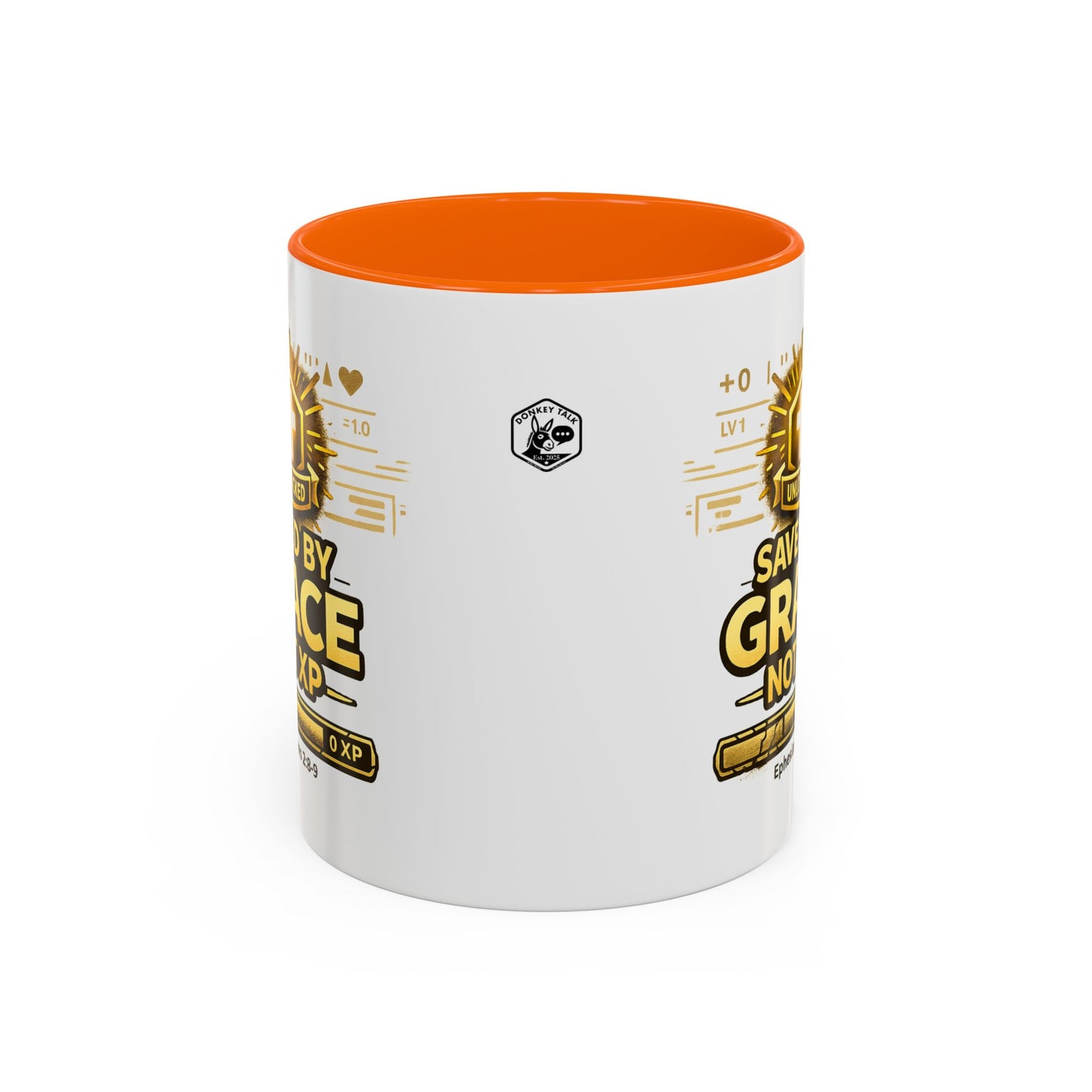 Saved by Grace Coffee Mug — Christian Gamer "Not XP" 11/15oz Accent Mug