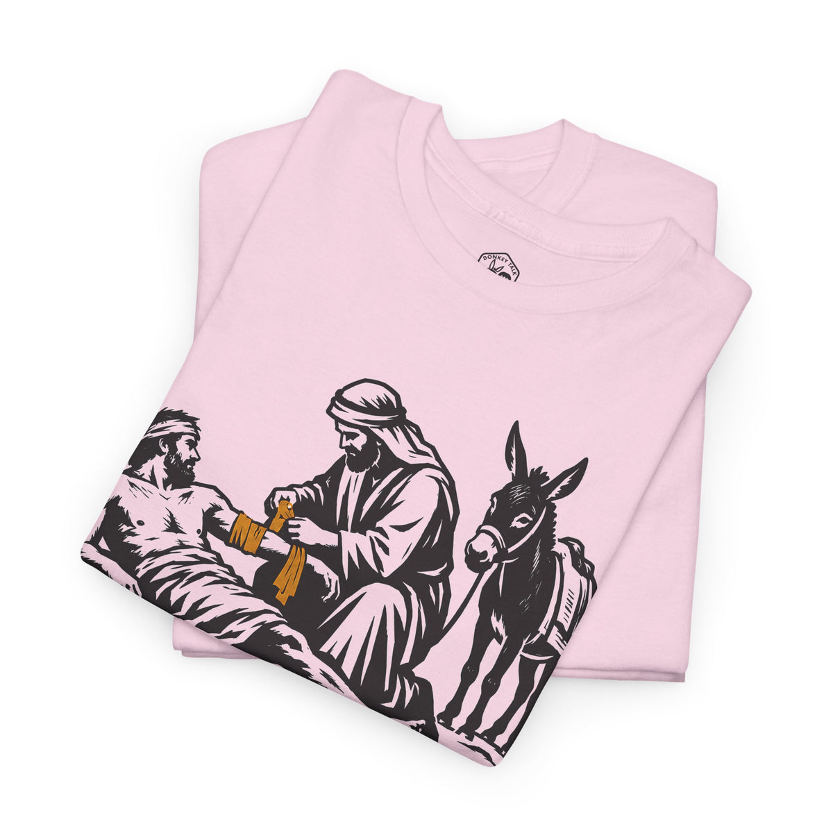The Good Samaritan Go and Do Likewise T-shirt – Donkey Talk graphic tee