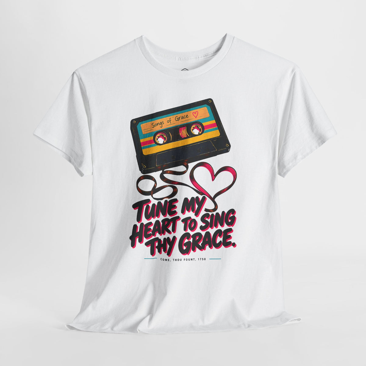 Tune My Heart Cassette T-shirt – Donkey Talk graphic tee