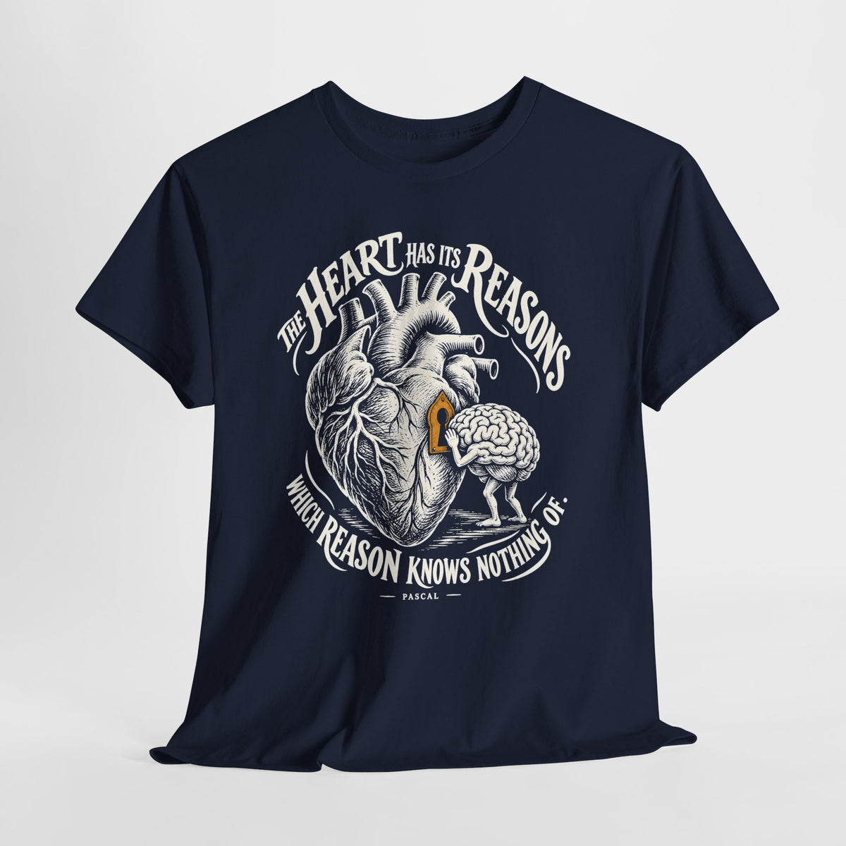 The Heart Has Its Reasons Pascal T-shirt – Donkey Talk graphic tee