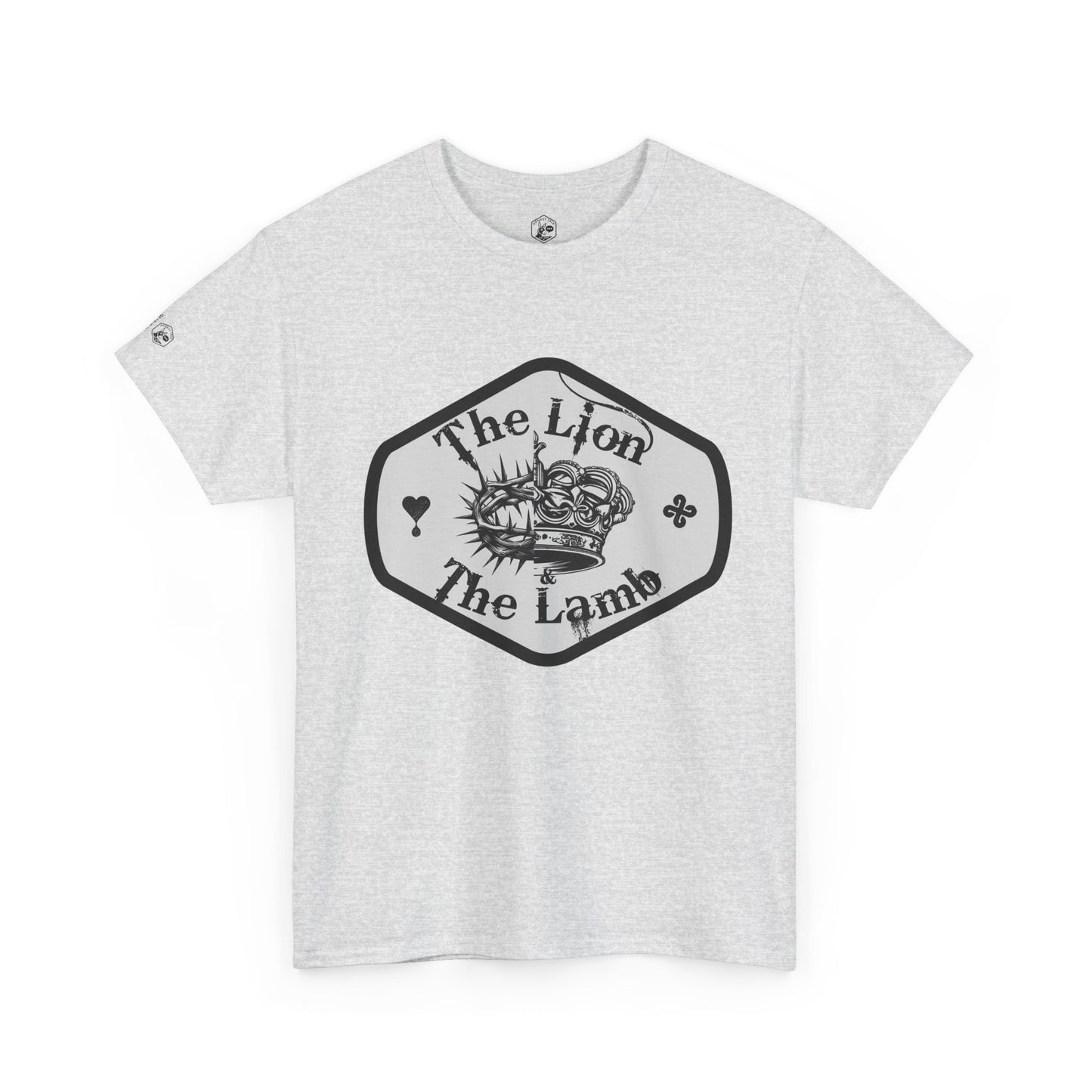 The Lion & The Lamb Unisex Heavy Cotton Tee - Casual Graphic T-Shirt for Everyday Wear