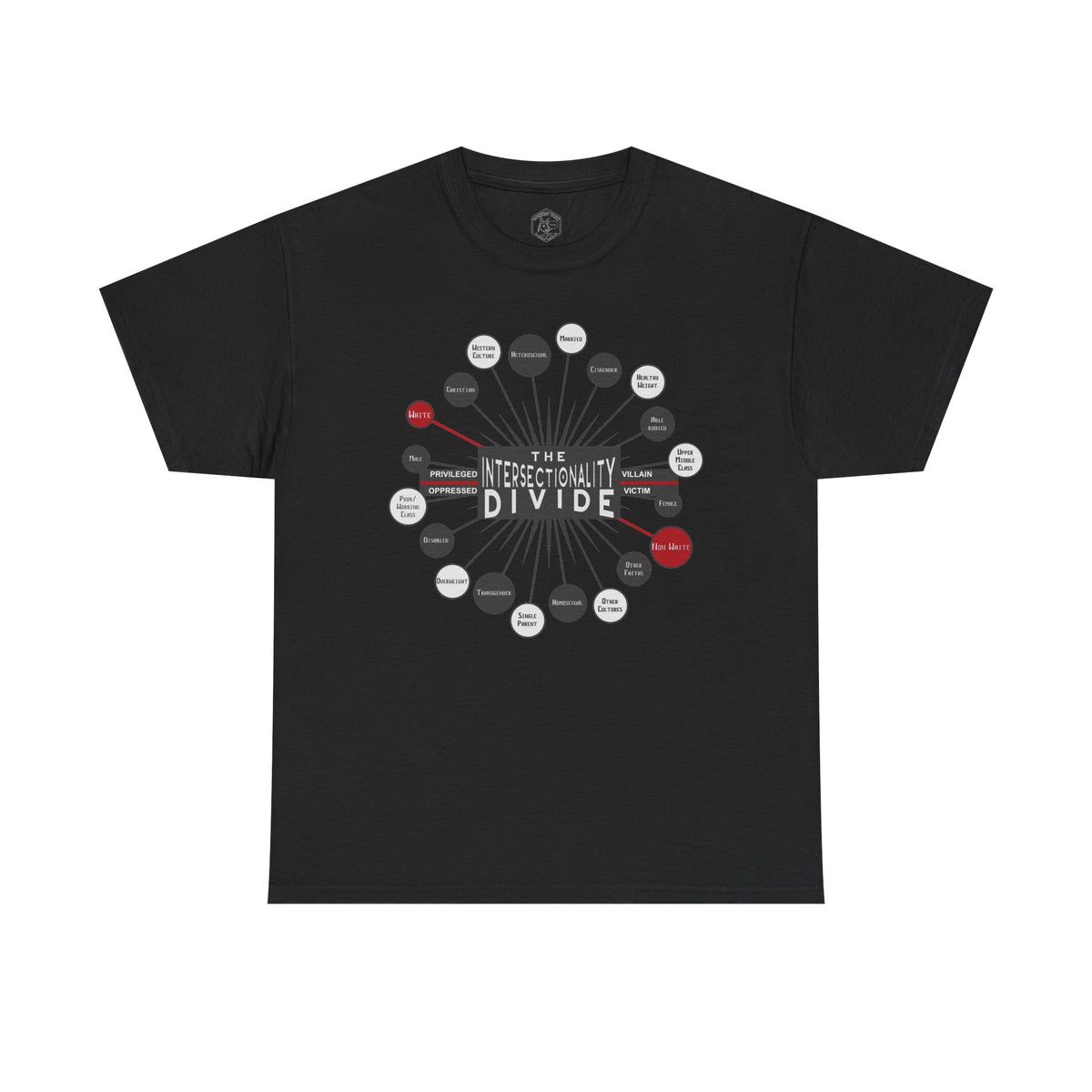 The Intersectionality Divide Graphic T-Shirt | Unisex Statement Tee
