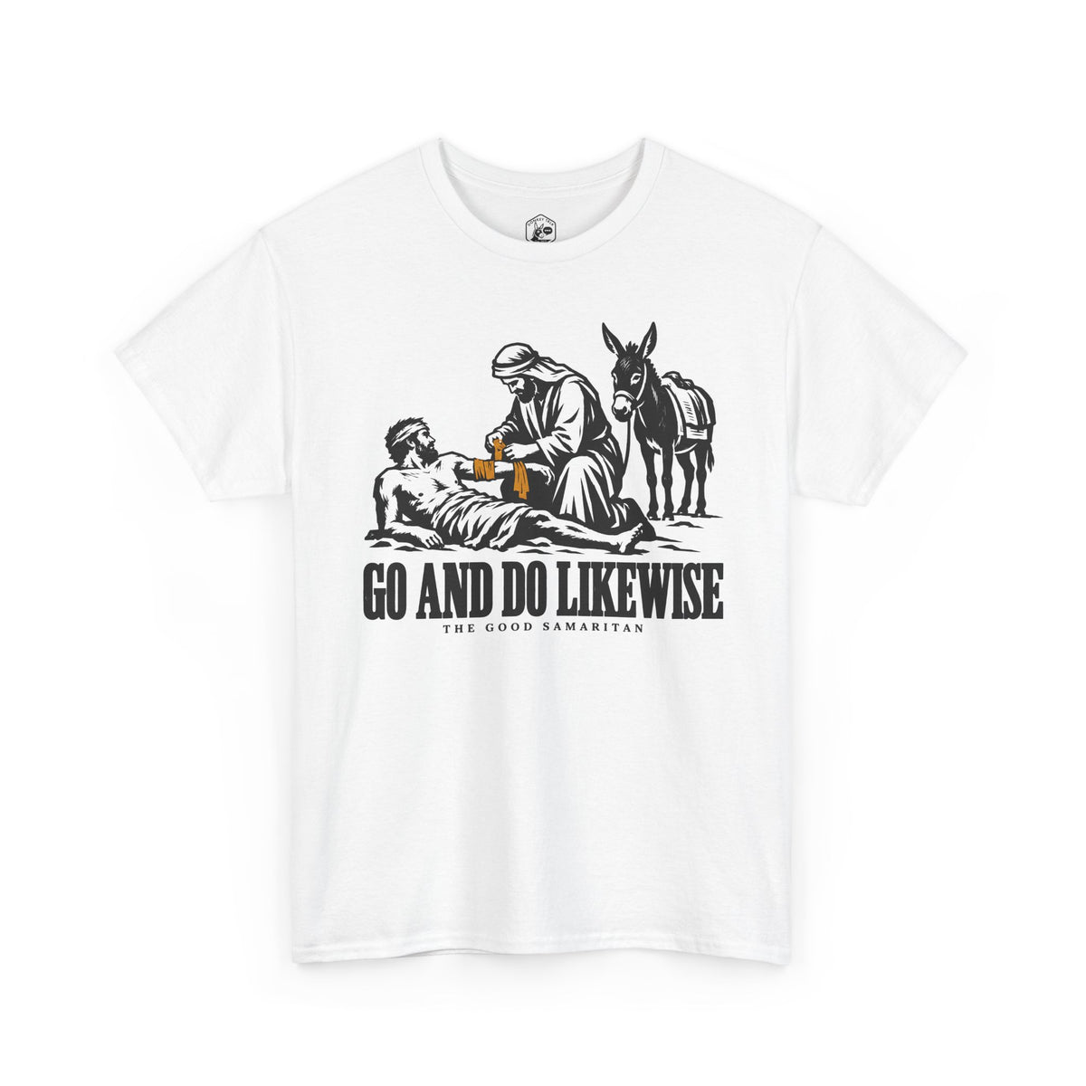 The Good Samaritan Go and Do Likewise T-shirt – Donkey Talk graphic tee