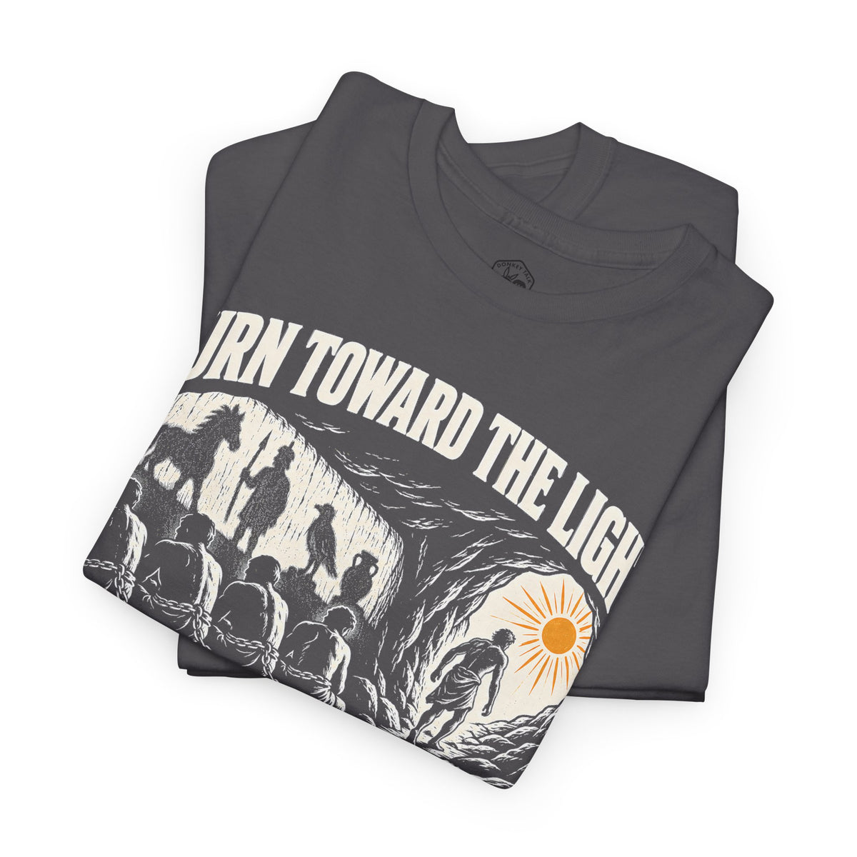 Turn Toward the Light Plato T-shirt – Donkey Talk graphic tee