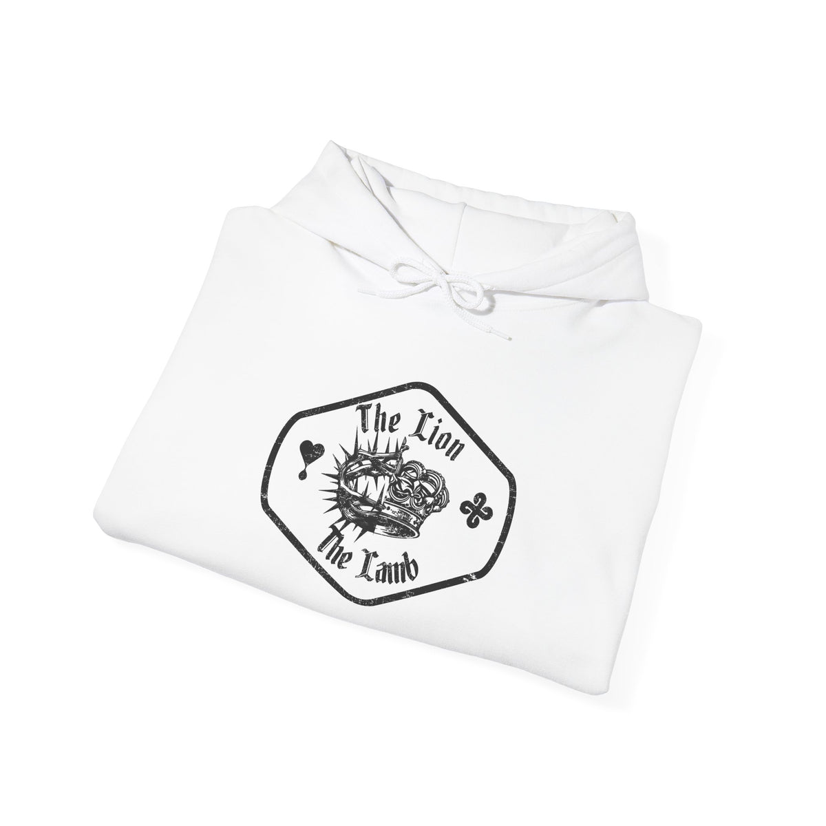 The Lion and The Lamb Unisex Heavy Blend™ Hoodie - Spiritual Symbolism Sweatshirt
