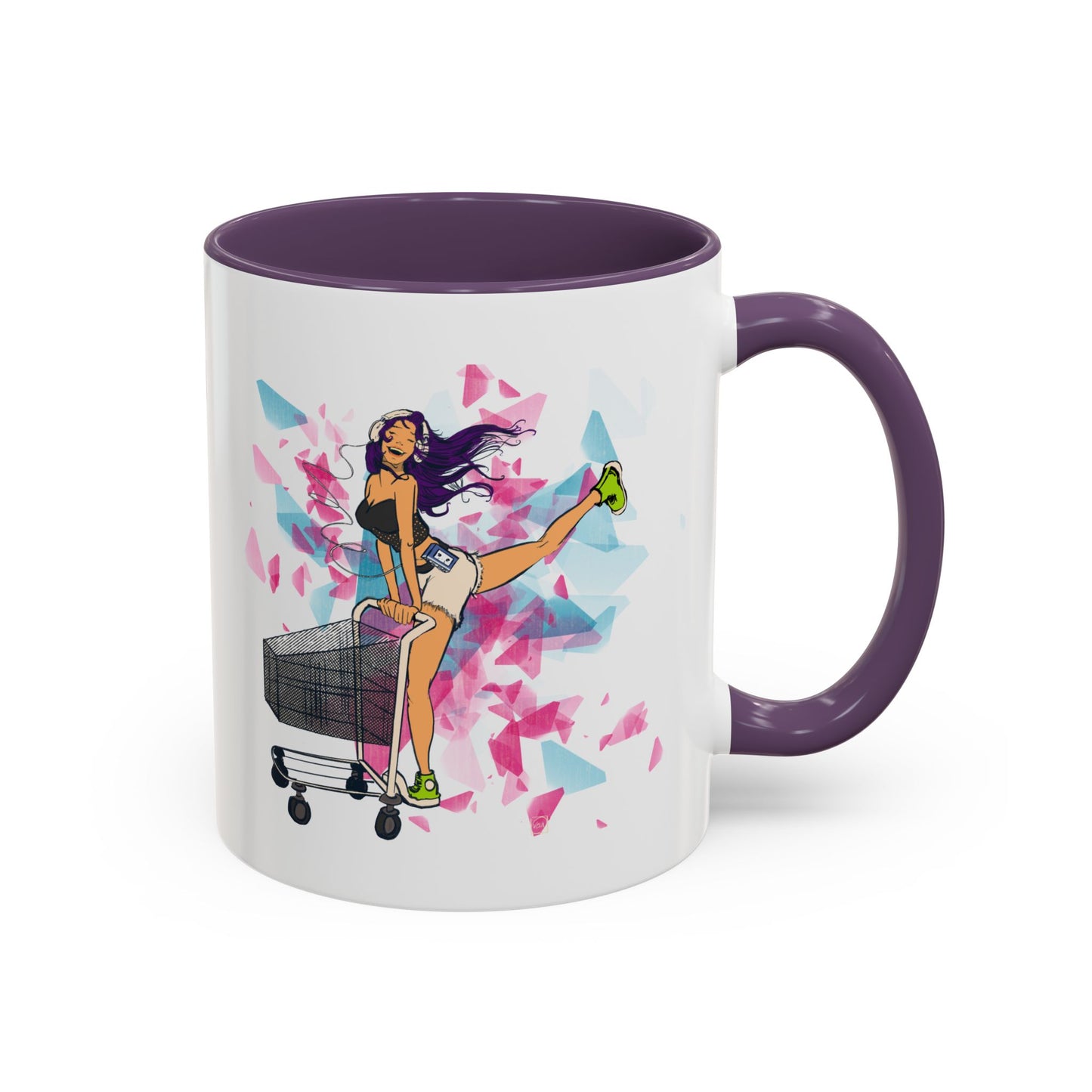 Playful Accent Coffee Mug for Fashion Lovers