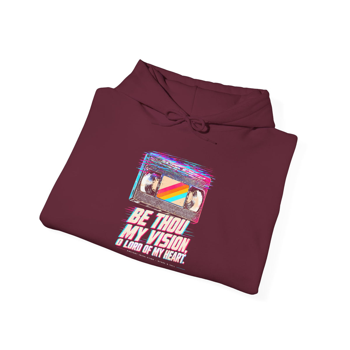 Be Thou My Vision VHS Hoodie | Ancient Irish Hymn Retro Tape Hoodie