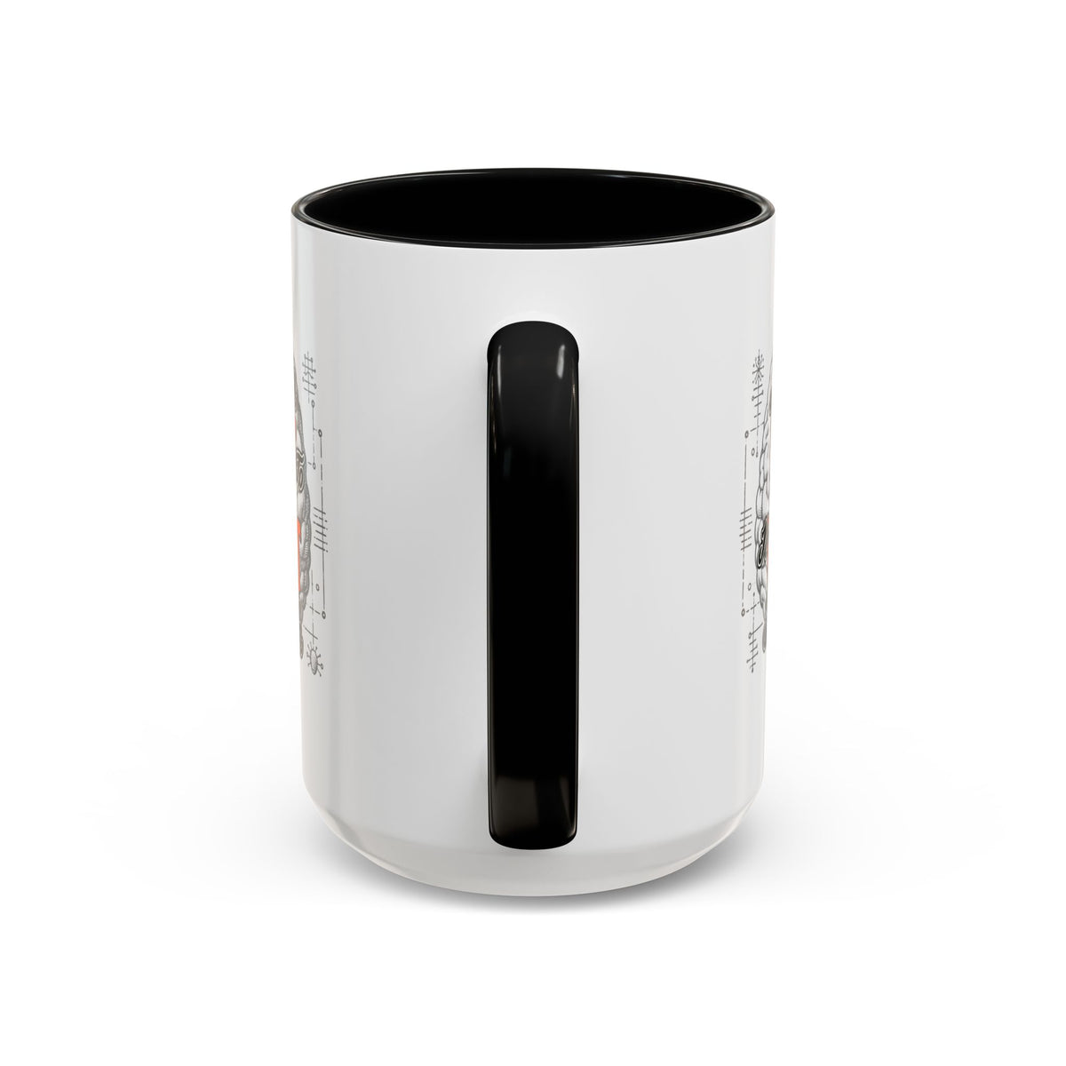 Taza de café con acento: "Aprende a pensar, no qué pensar", taza con frase inspiradora