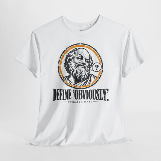 Define Obviously Socrates T-shirt – Donkey Talk graphic tee