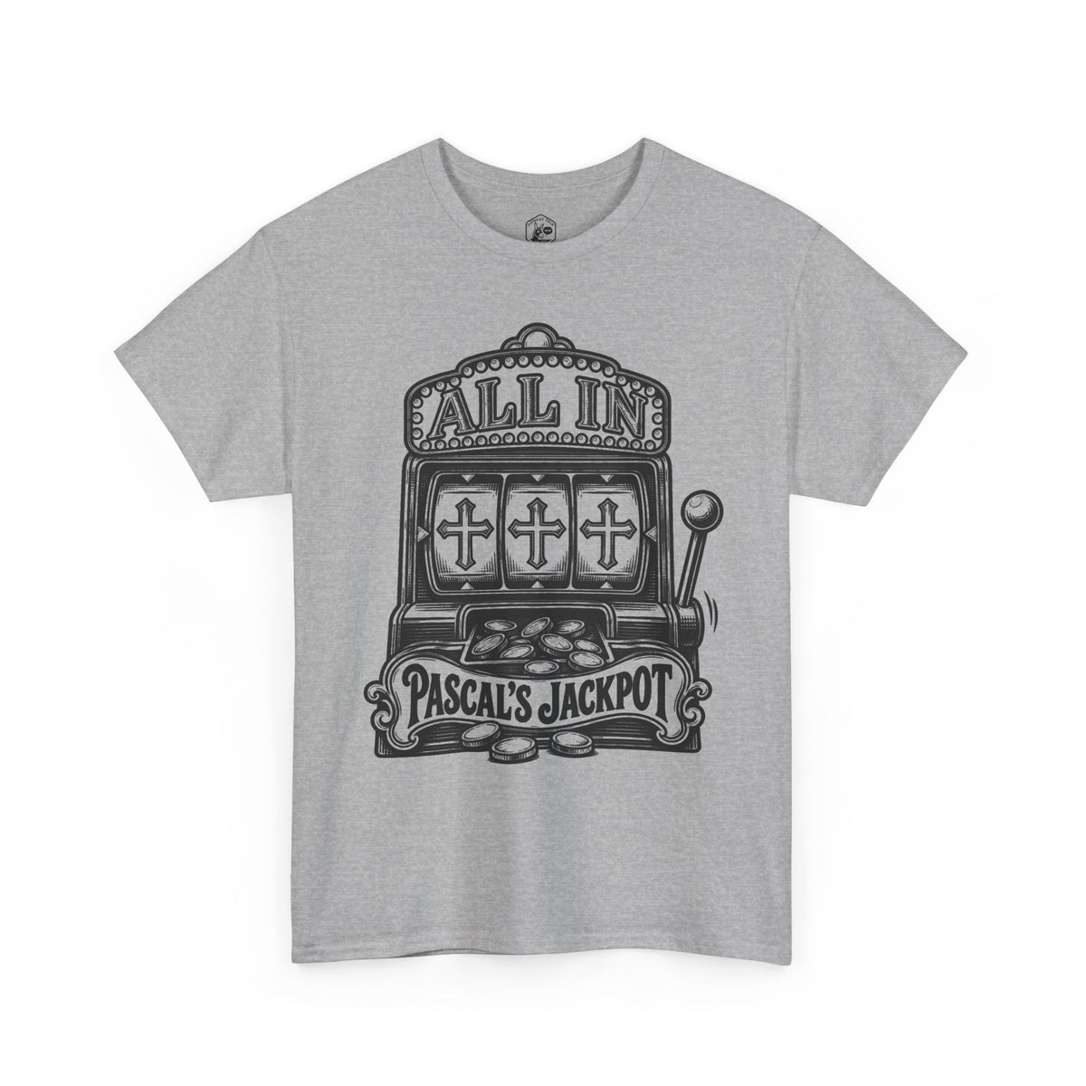 Pascal's Jackpot Slot Machine T-shirt – Donkey Talk graphic tee