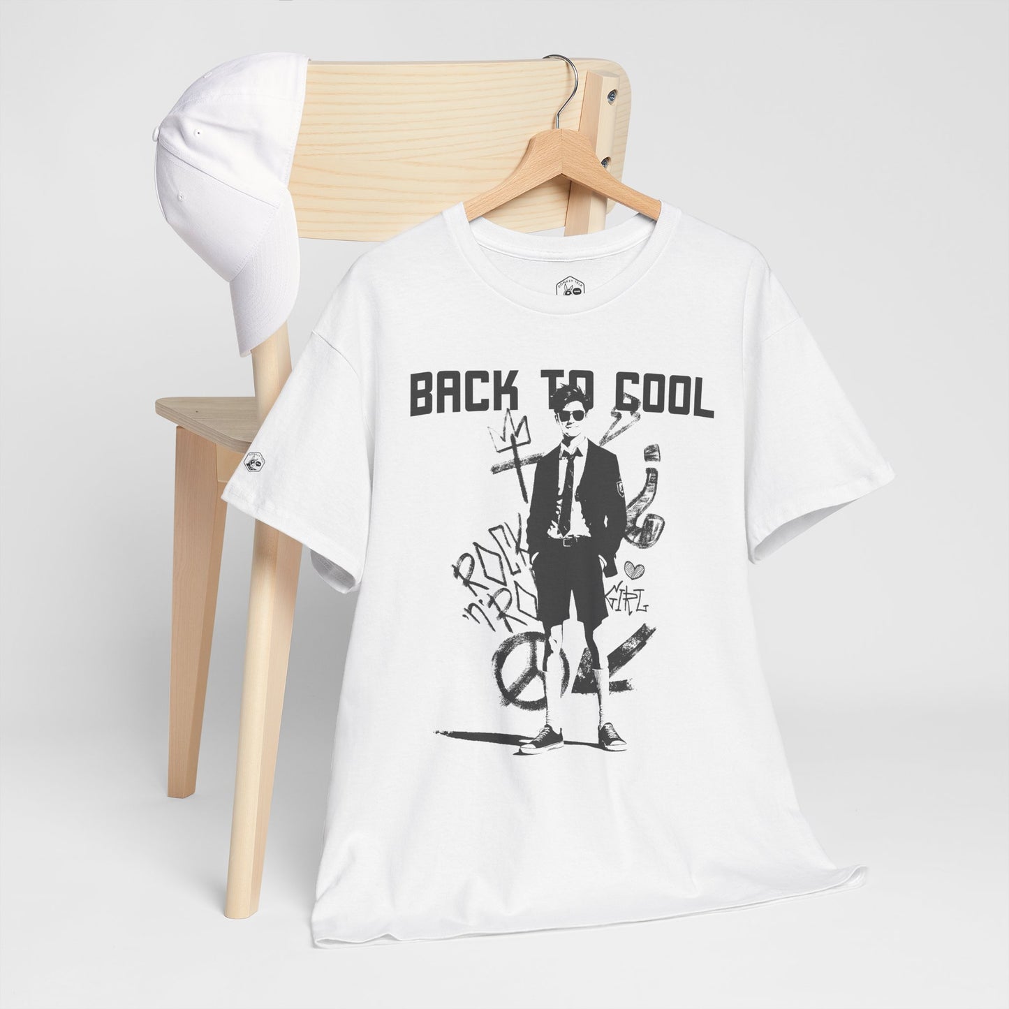 Back to Cool Unisex Heavy Cotton Tee - Retro Street Art Graphic T-Shirt