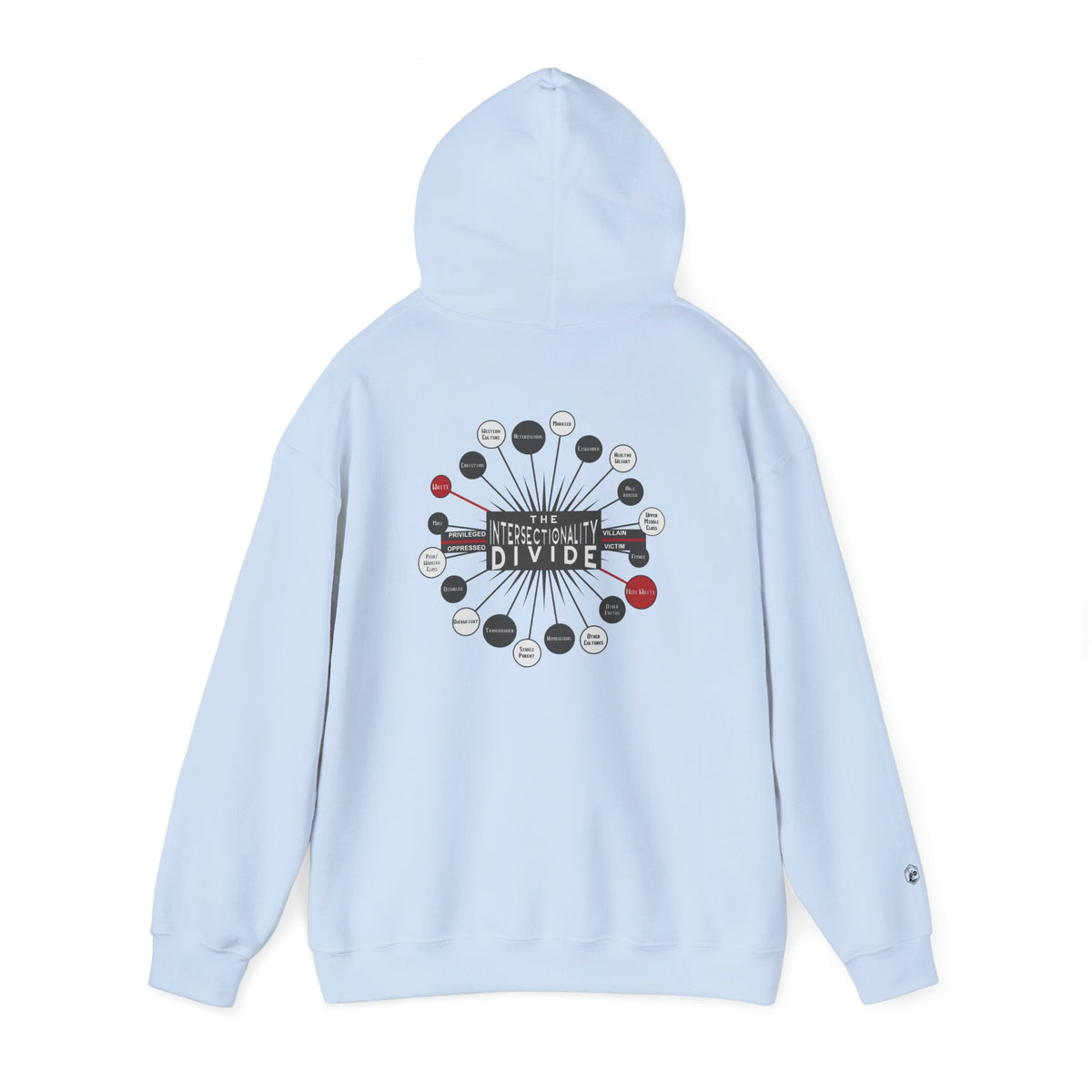 Hooded Sweatshirt - Intersectionality Divide Design | Cozy and Thought-Provoking Wear