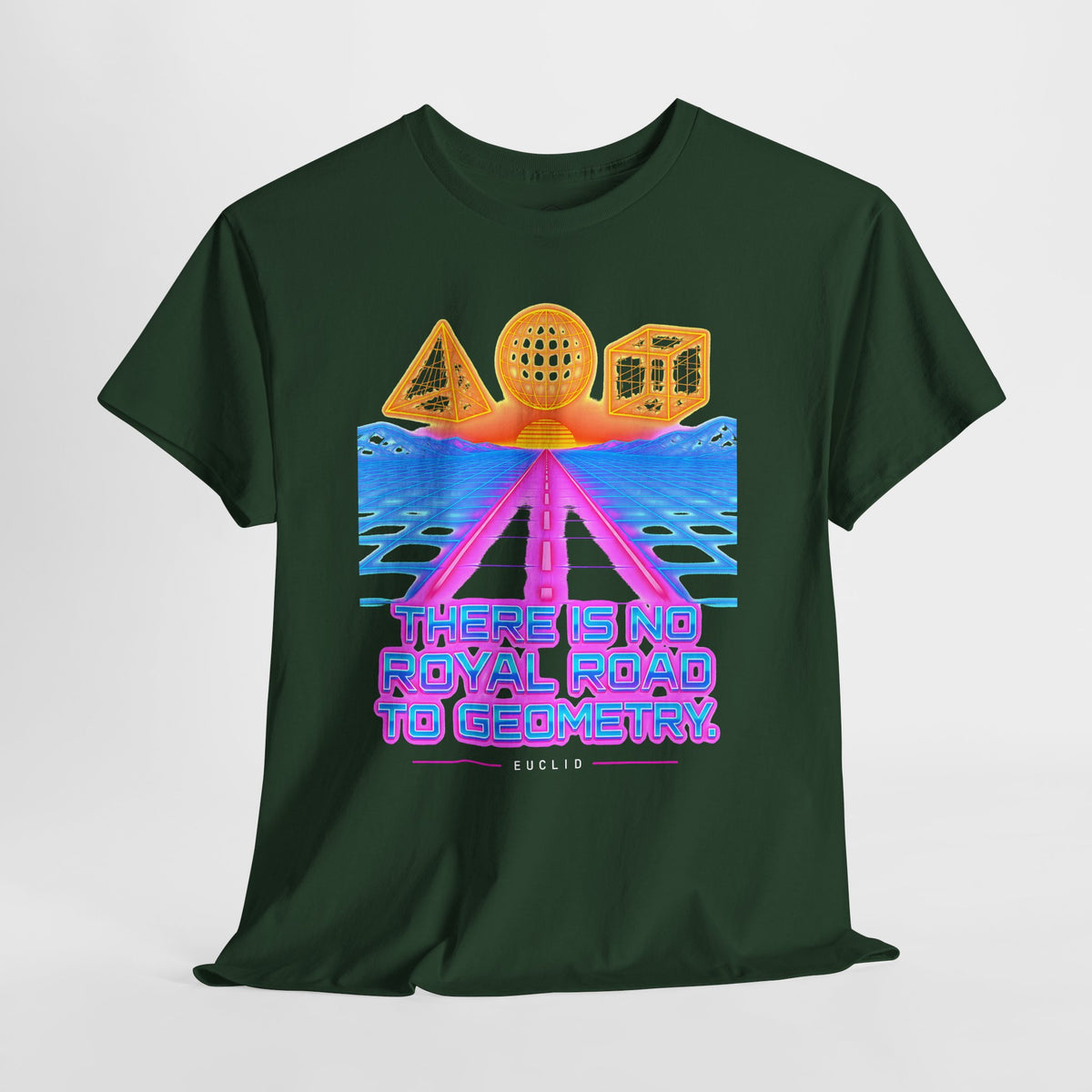 No Royal Road to Geometry Wireframe T-shirt – Donkey Talk graphic tee