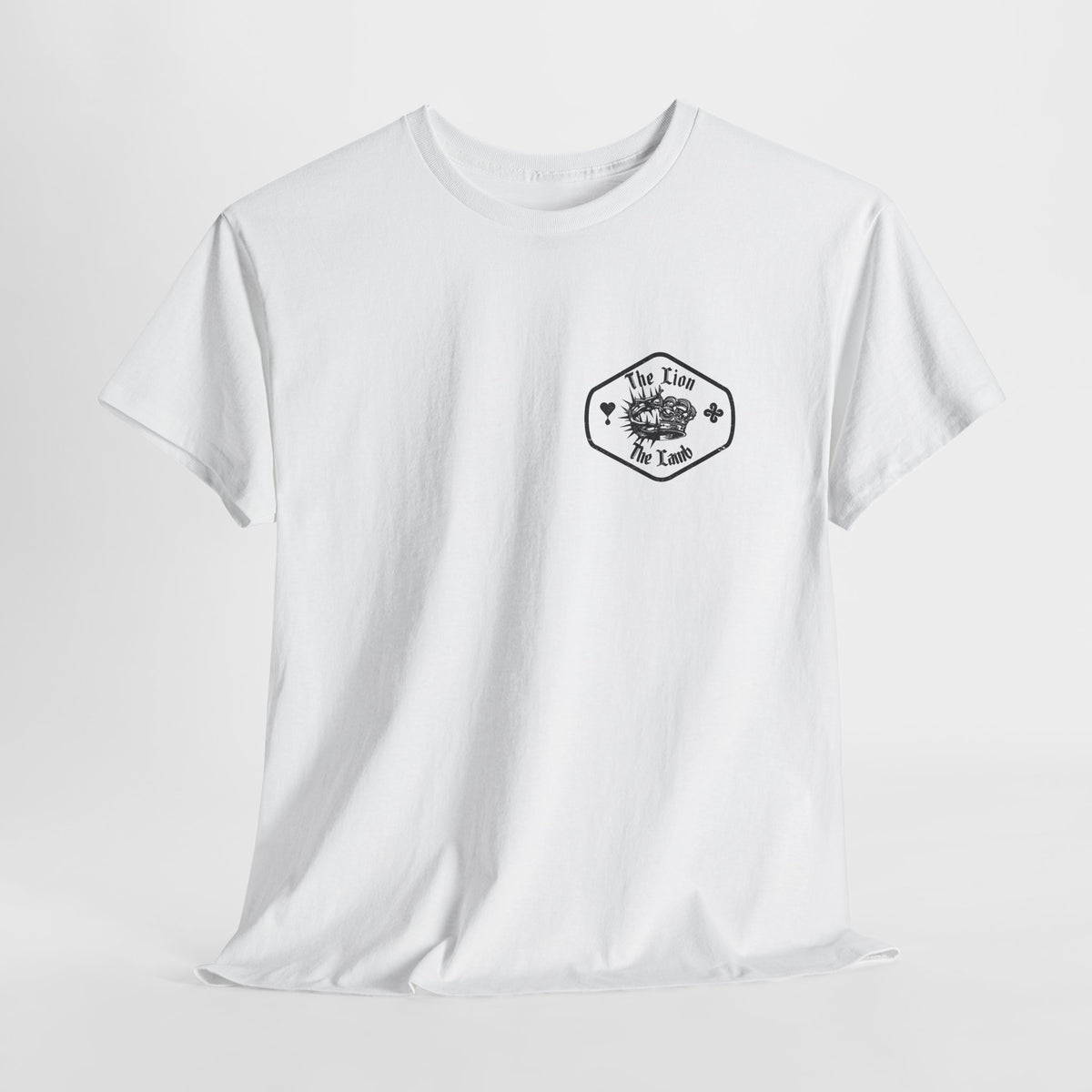 Lion & Crown Graphic Tee | Half Skull Lion Design T-Shirt