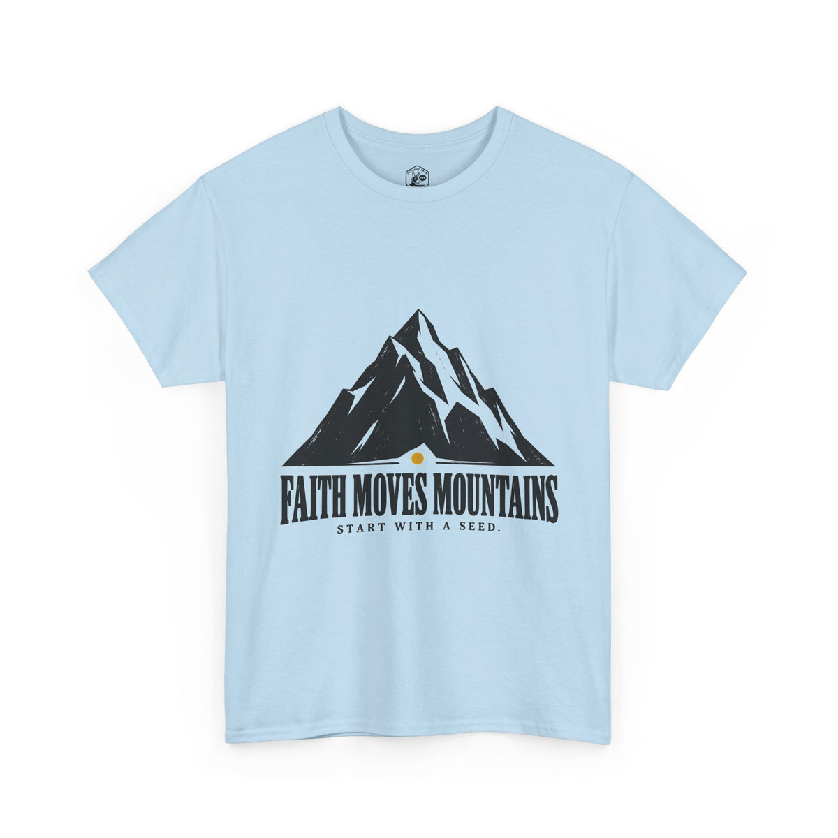 Faith Moves Mountains Start With a Seed T-Shirt | Matthew 17:20 Christian Tee