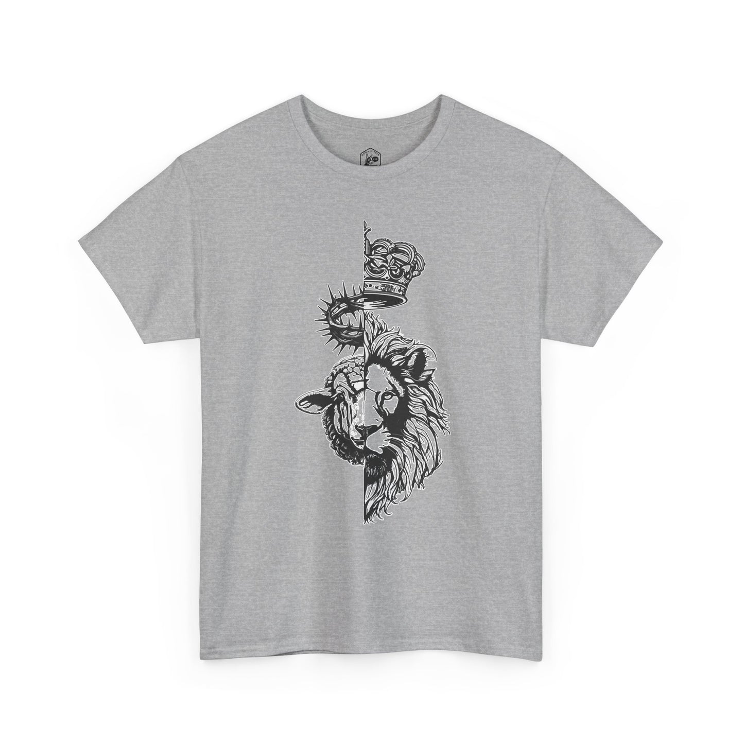 Lion & Lamb Christian T-Shirt | Bold Faith Graphic Tee