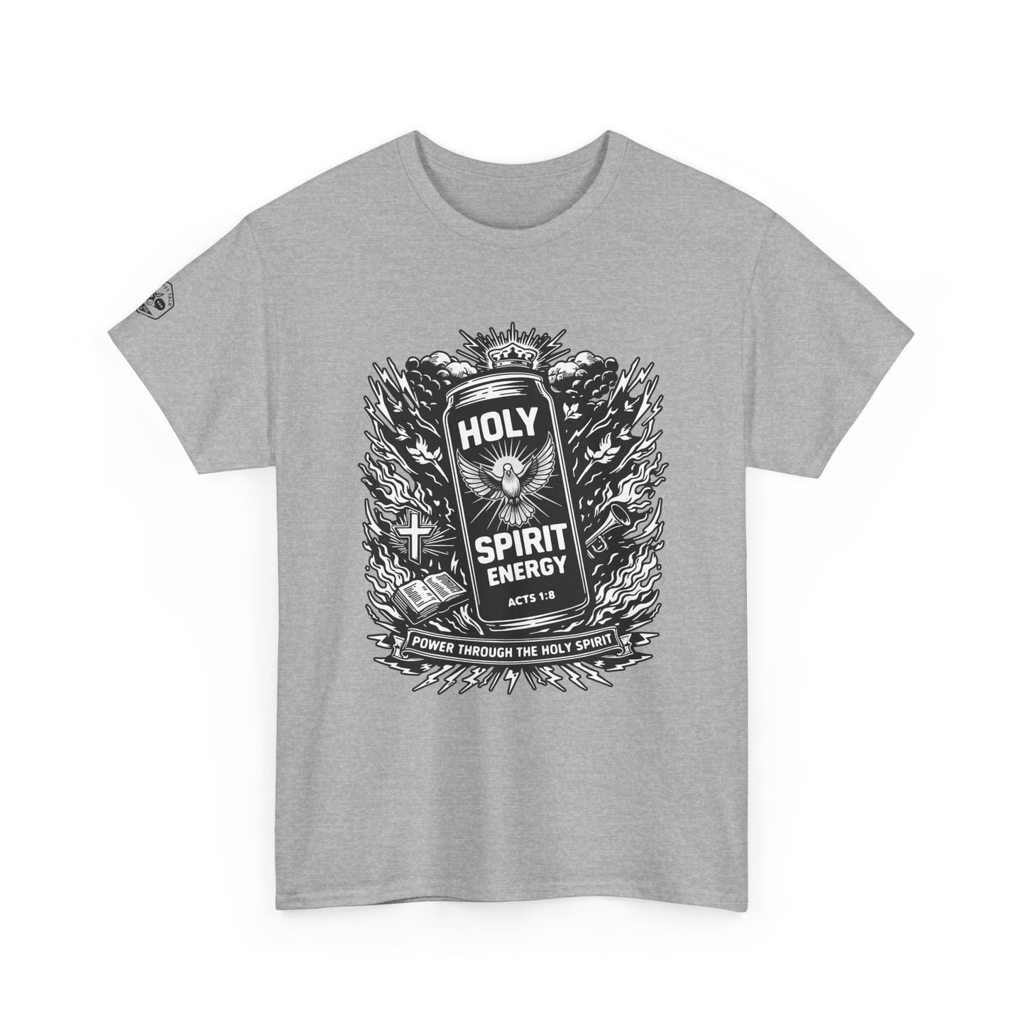 Holy Spirit Energy Acts 1:8 T‑Shirt  — Faith Graphic Tee