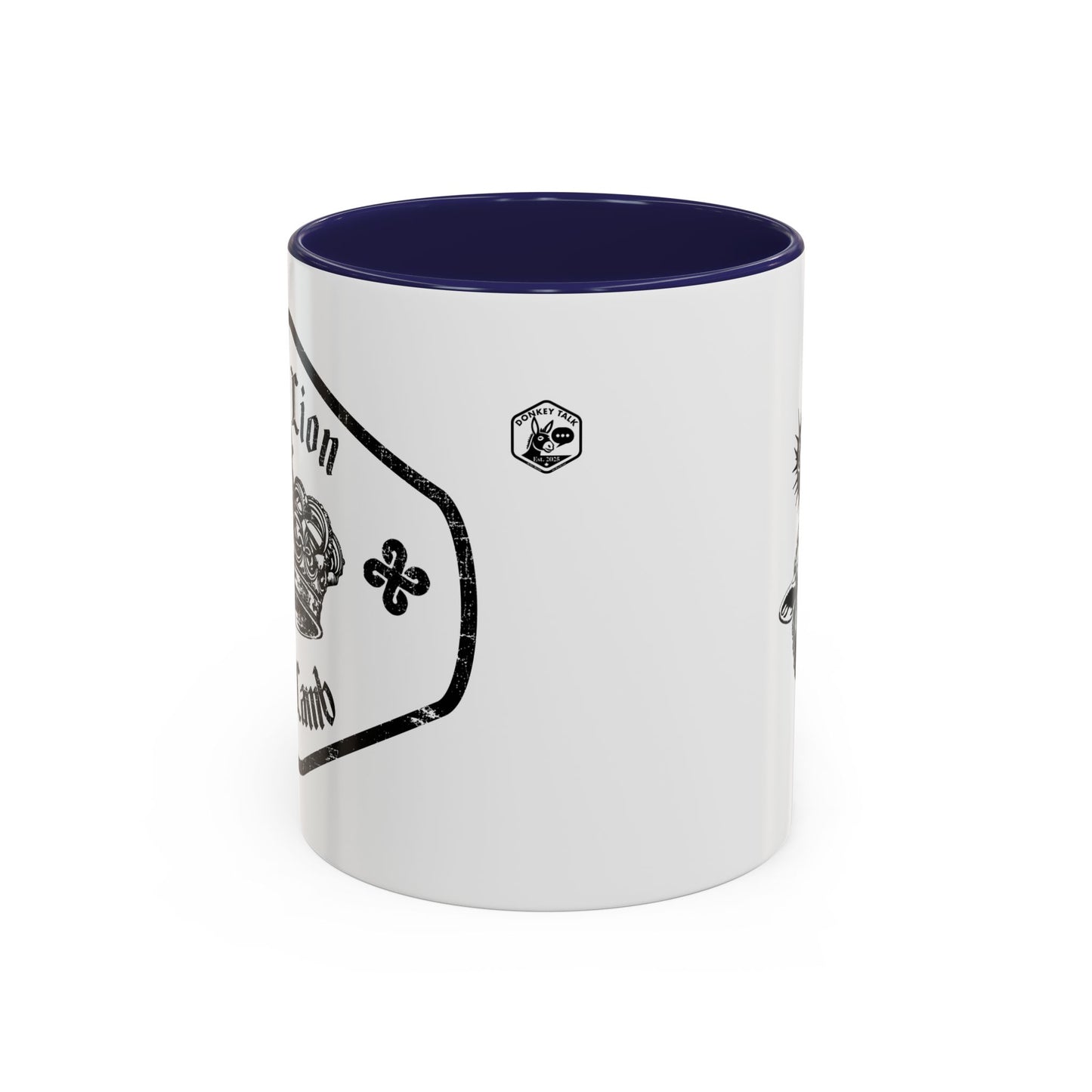 Lion & Lamb Religious Accent Coffee Mug — Crown of Thorns Christian Gift (11/15oz)