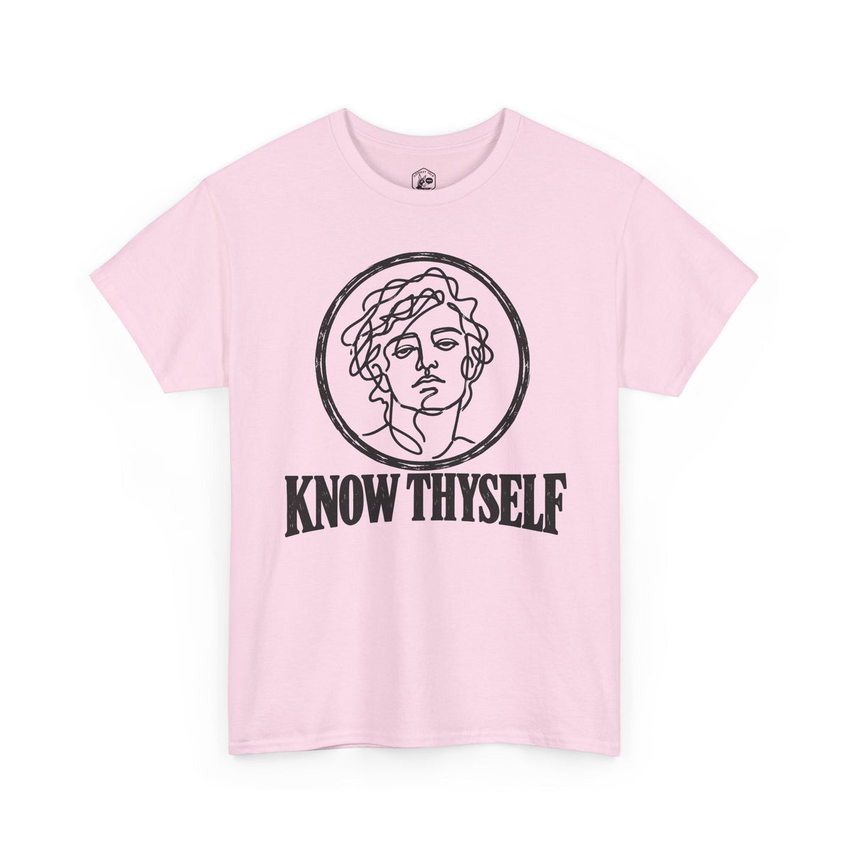 Know Thyself Unfiltered Line Art T-shirt – Donkey Talk graphic tee