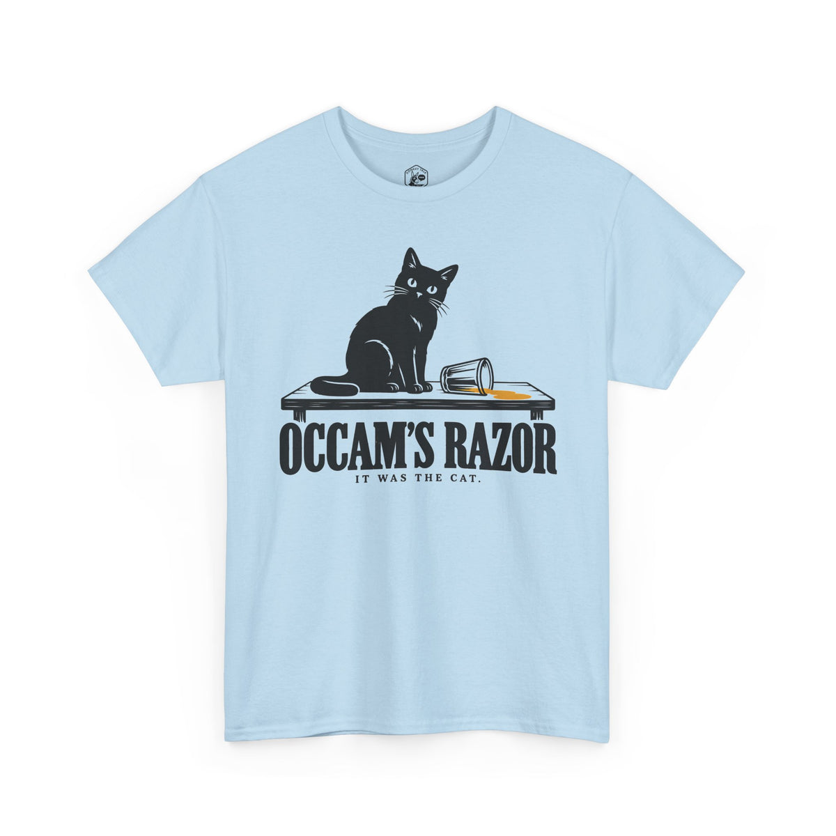 Occam's Razor It Was the Cat T-shirt – Donkey Talk graphic tee