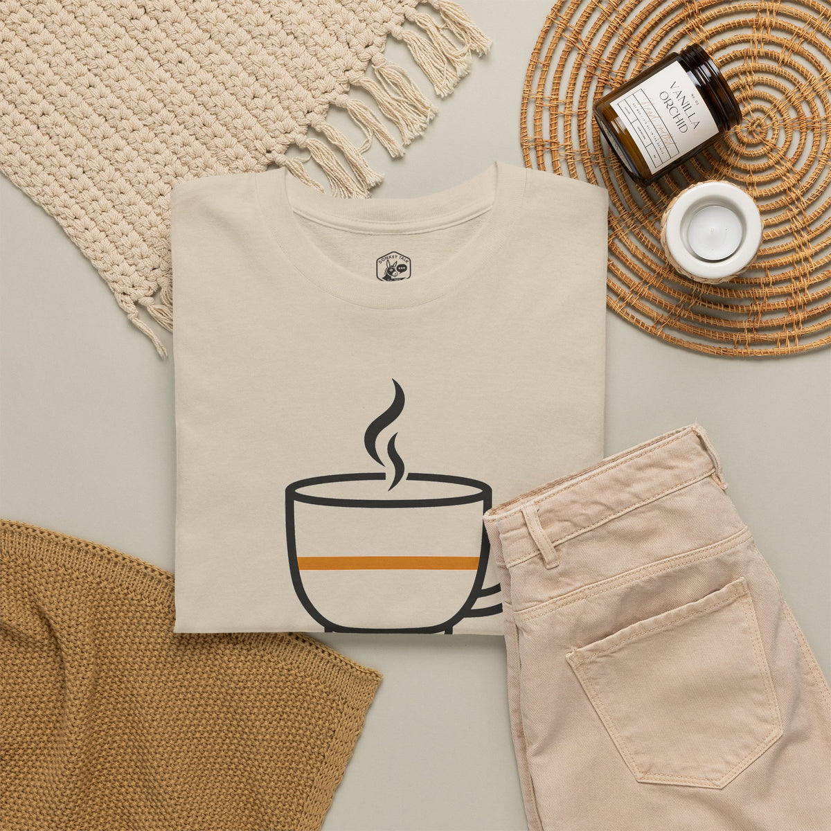 Everything in Moderation Except Coffee T-shirt – Donkey Talk graphic tee