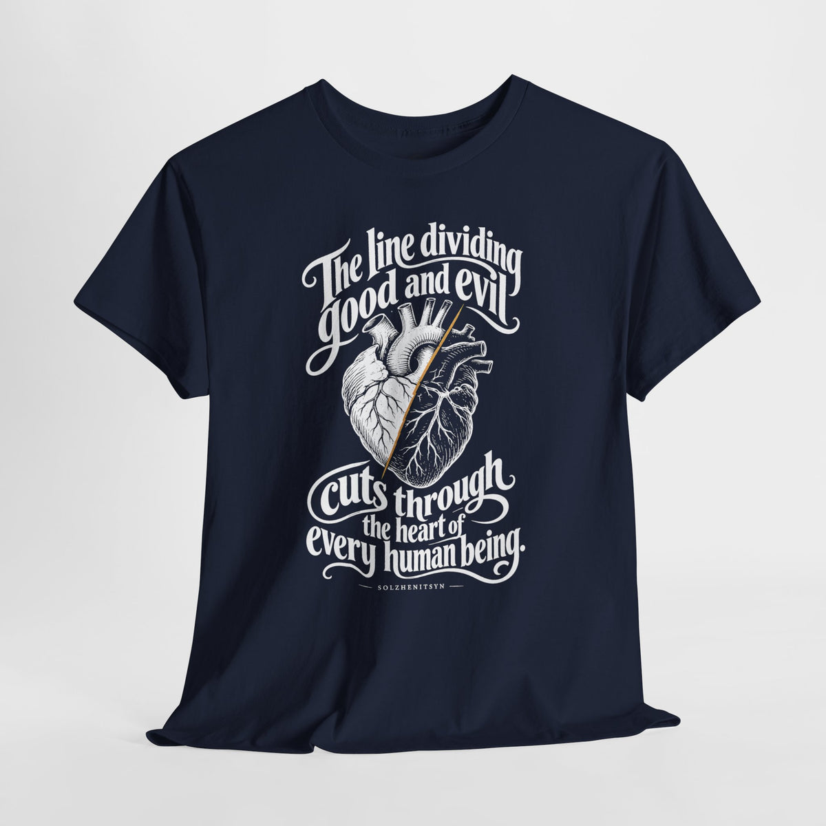 The Line Dividing Good and Evil T-shirt – Donkey Talk graphic tee