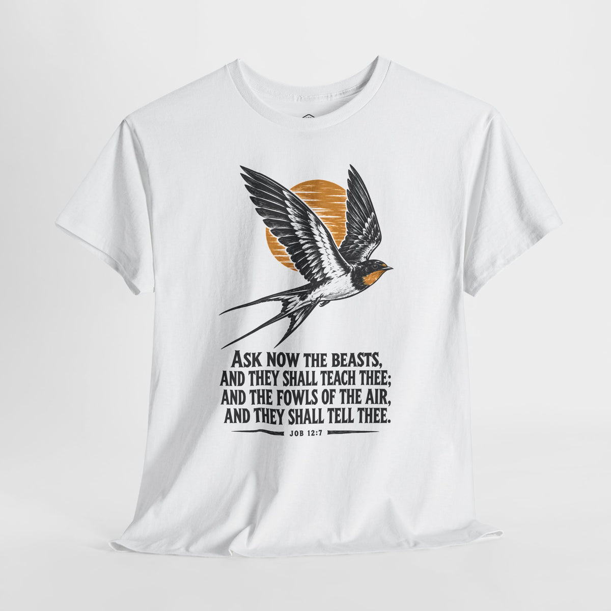 Swallow Linocut - Donkey Talk faith and reason unisex T-shirt