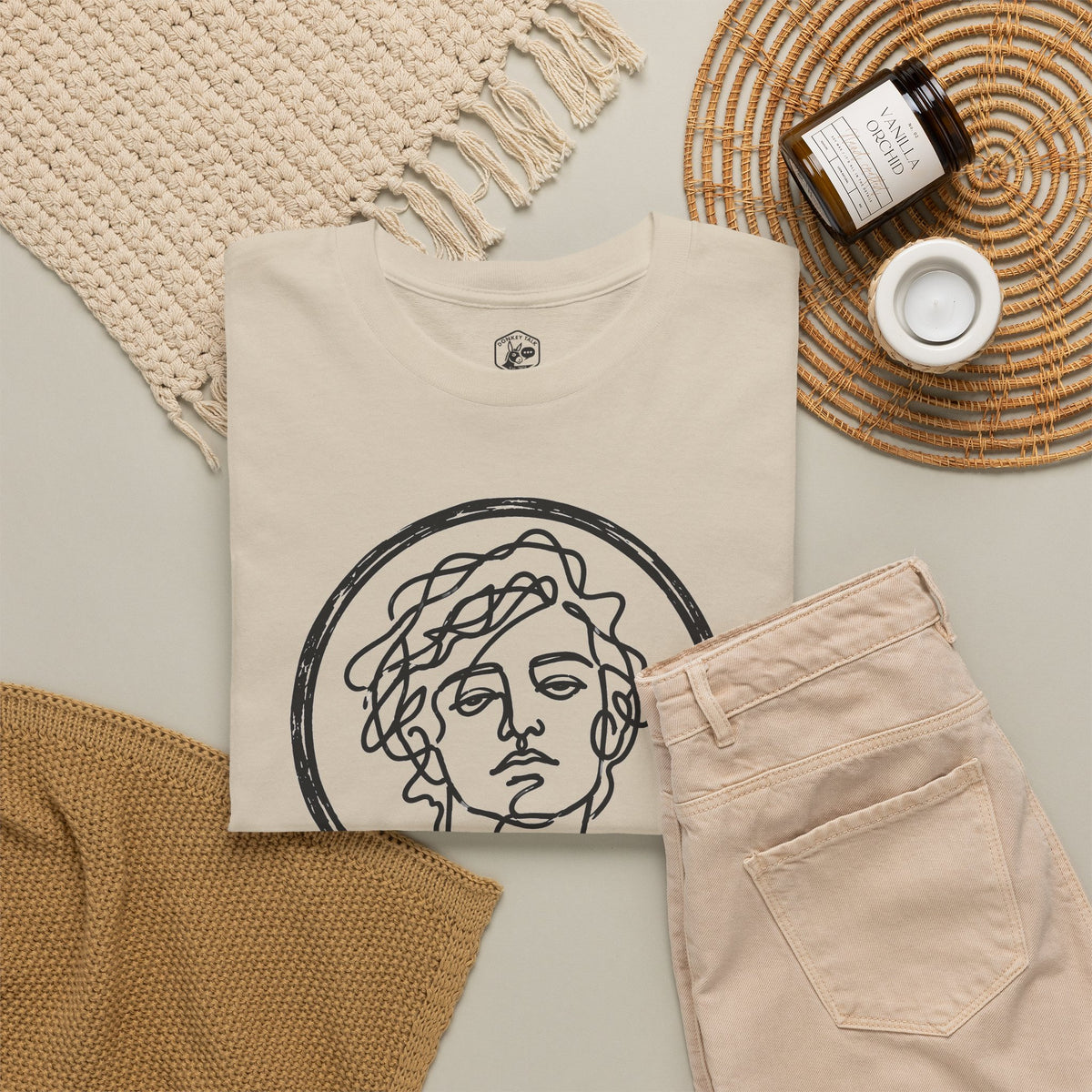 Know Thyself Unfiltered Line Art T-shirt – Donkey Talk graphic tee