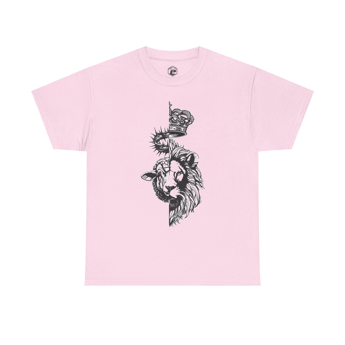 Lion & Lamb Christian T-Shirt | Bold Faith Graphic Tee
