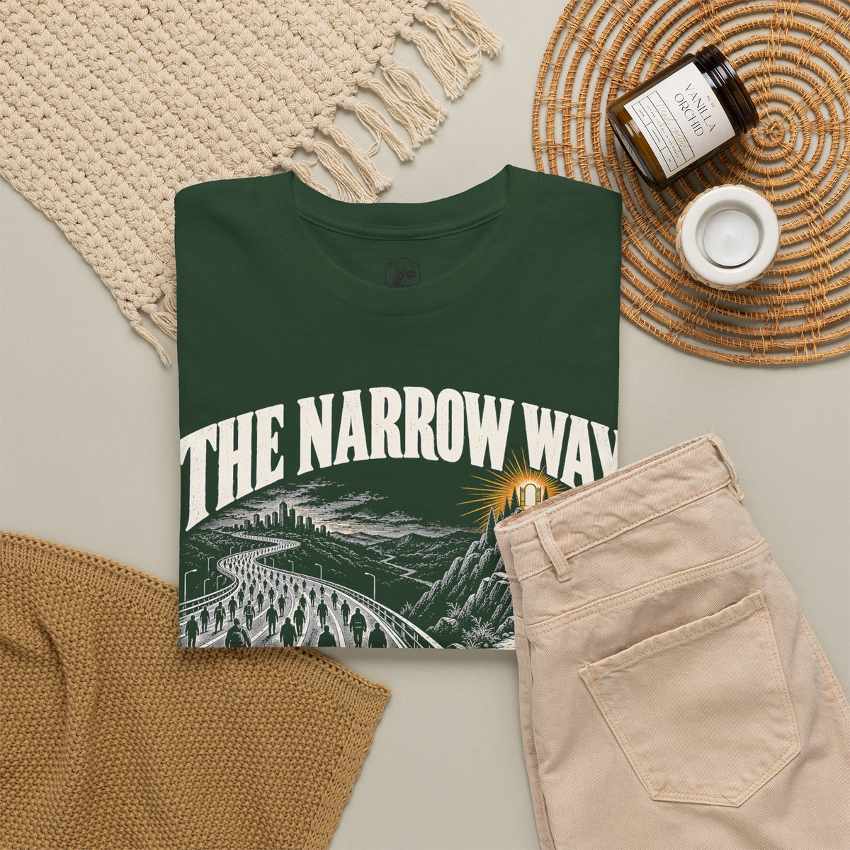 The Narrow Way Matthew 7:14 T-shirt – Donkey Talk graphic tee