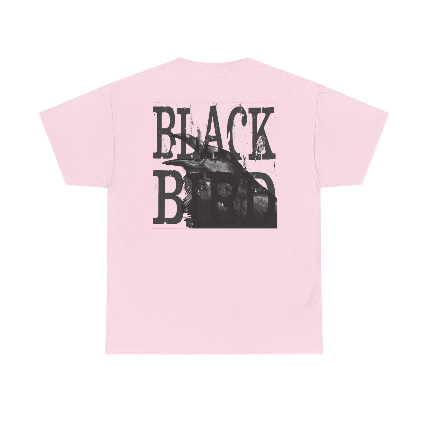 Black Bird Graphic Tee — Vintage Raven Logo T‑Shirt