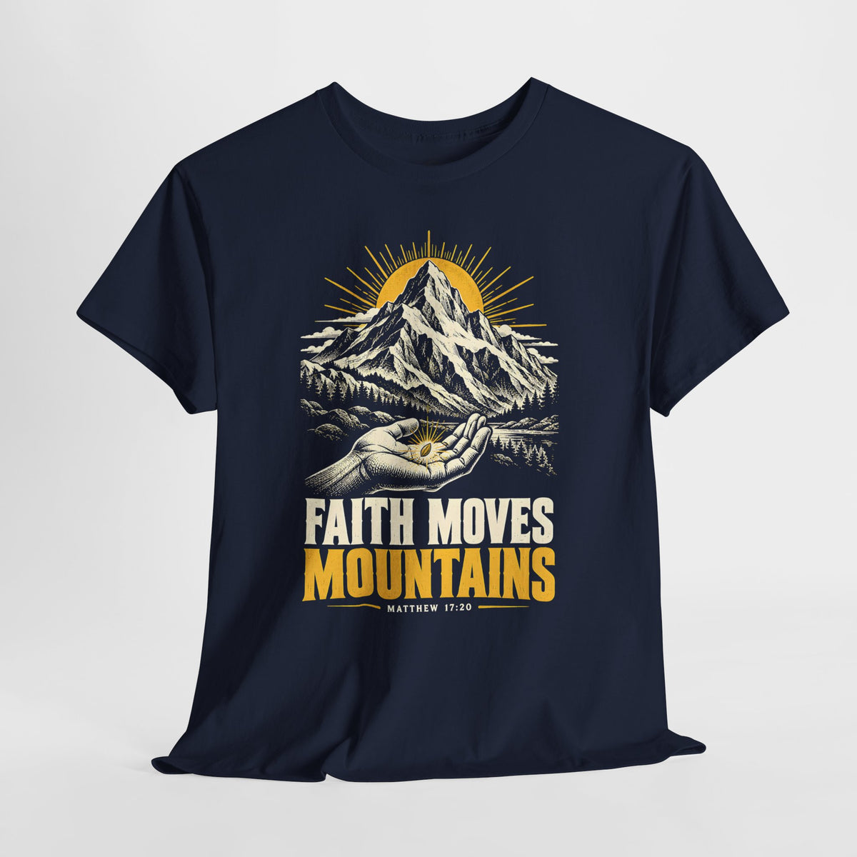 Faith Moves Mountains T-shirt – Donkey Talk graphic tee