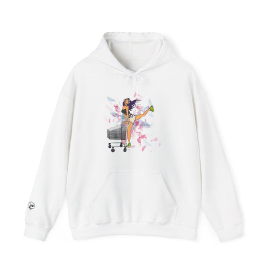 Playful Graphic Hoodie for Everyday Fun, Unisex Hooded Sweatshirt, Casual Wear, Gift for Her, Cozy Comfort