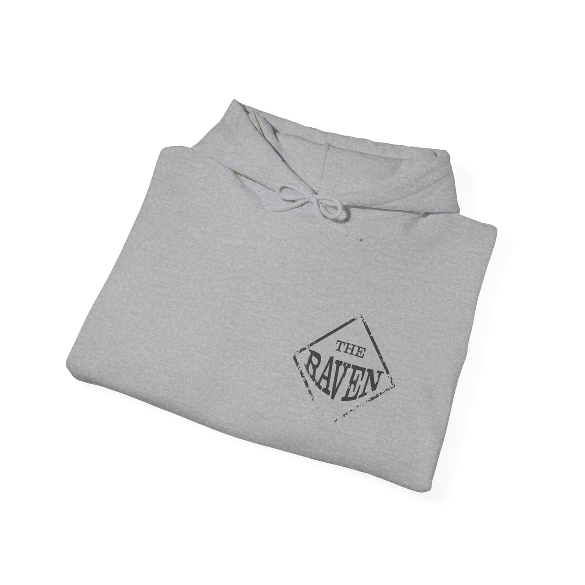 The Raven Unisex Heavy Blend Hoodie - Black Bird Design, Cozy & Stylish