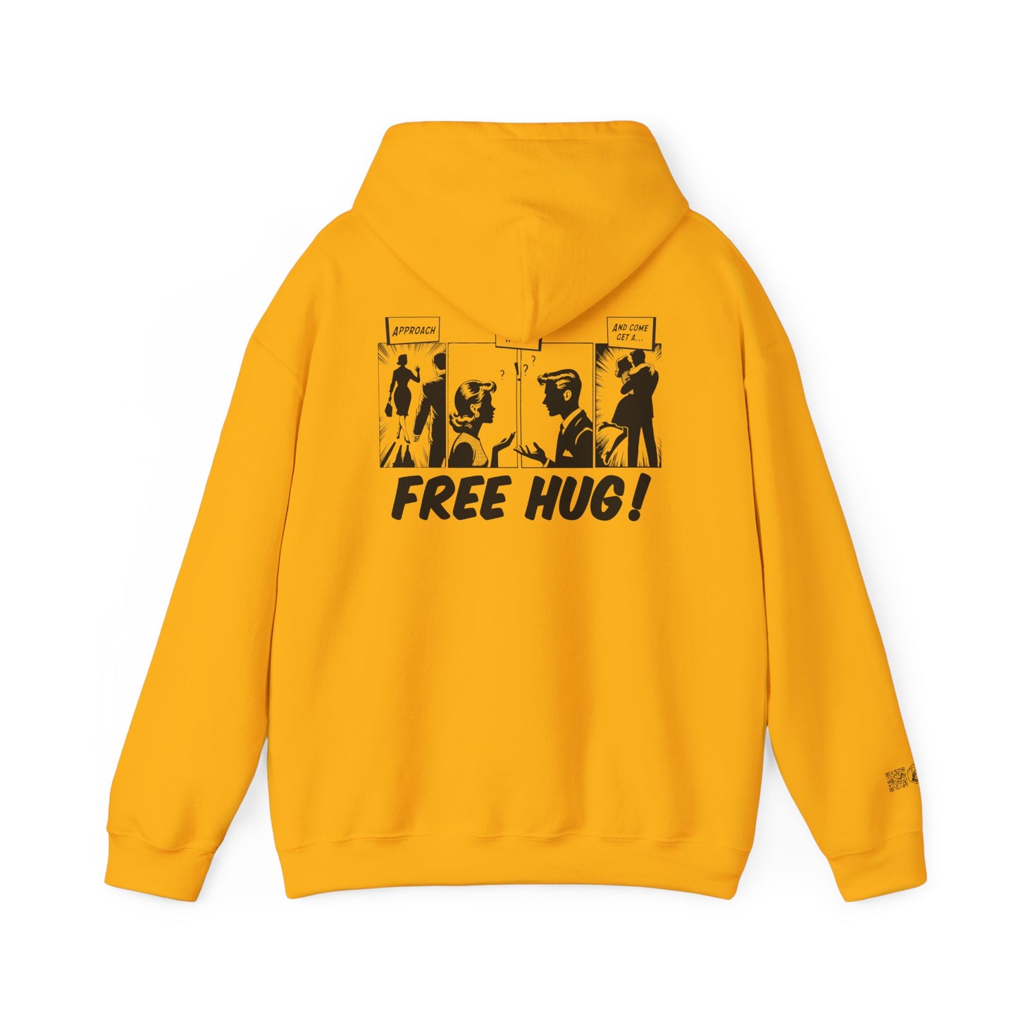 Unisex Heavy Blend™ Hooded Sweatshirt - Free Hug Day & A Big Hug Design