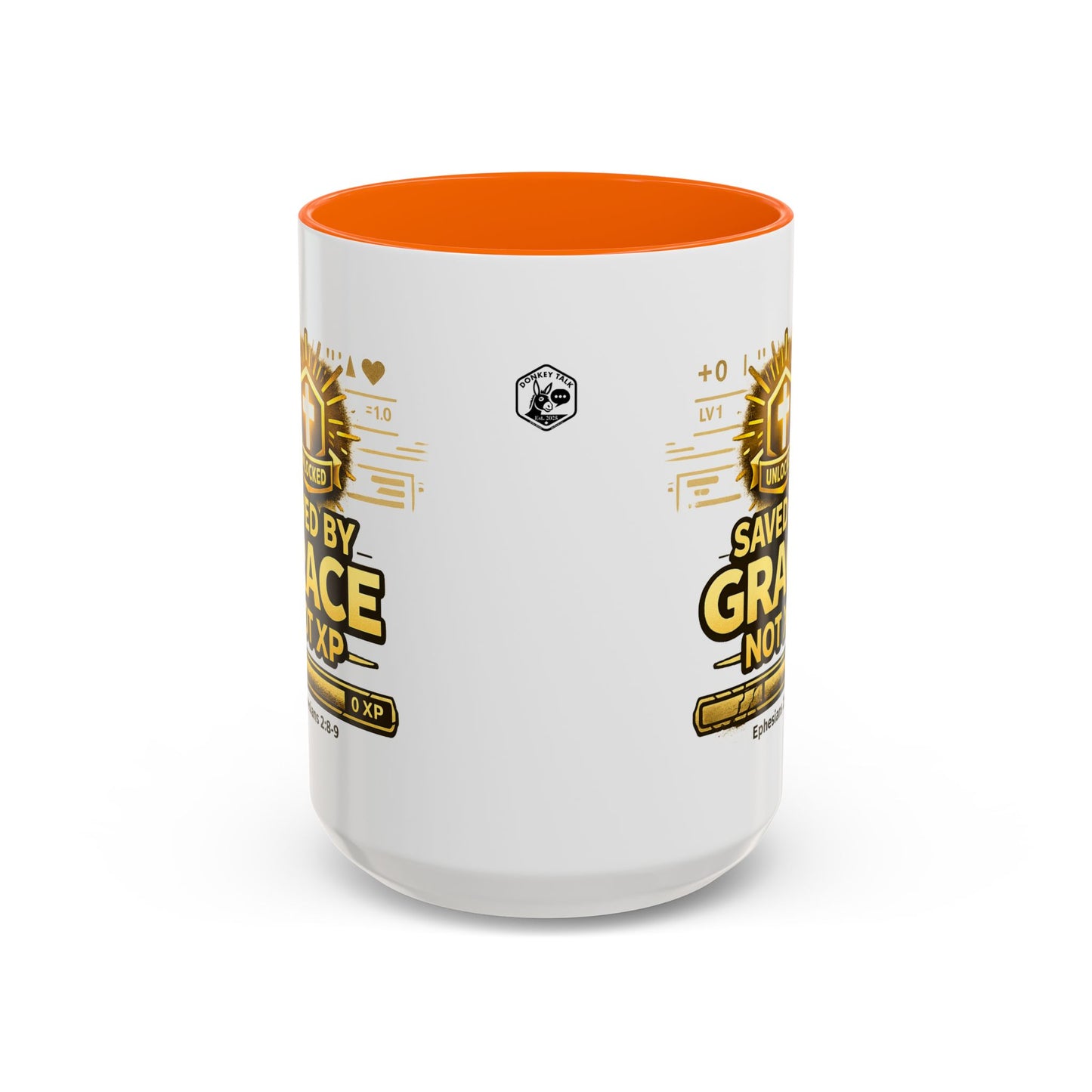 Saved by Grace Coffee Mug — Christian Gamer "Not XP" 11/15oz Accent Mug