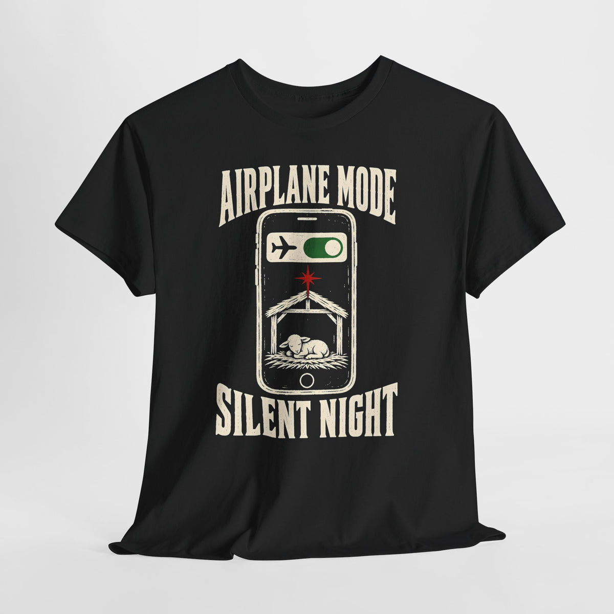 Airplane Mode Silent Night T-shirt – Donkey Talk graphic tee