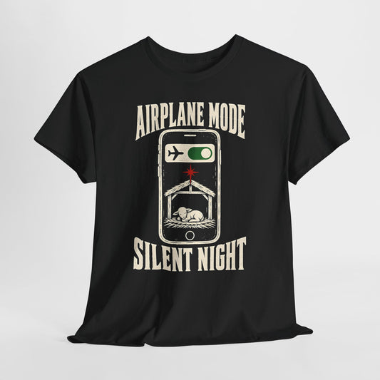 Airplane Mode Silent Night T-shirt – Donkey Talk graphic tee