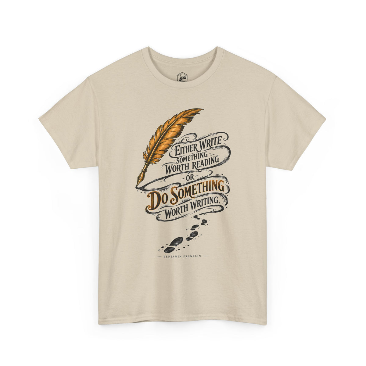 Either Write Something Worth Reading T-shirt – Donkey Talk graphic tee