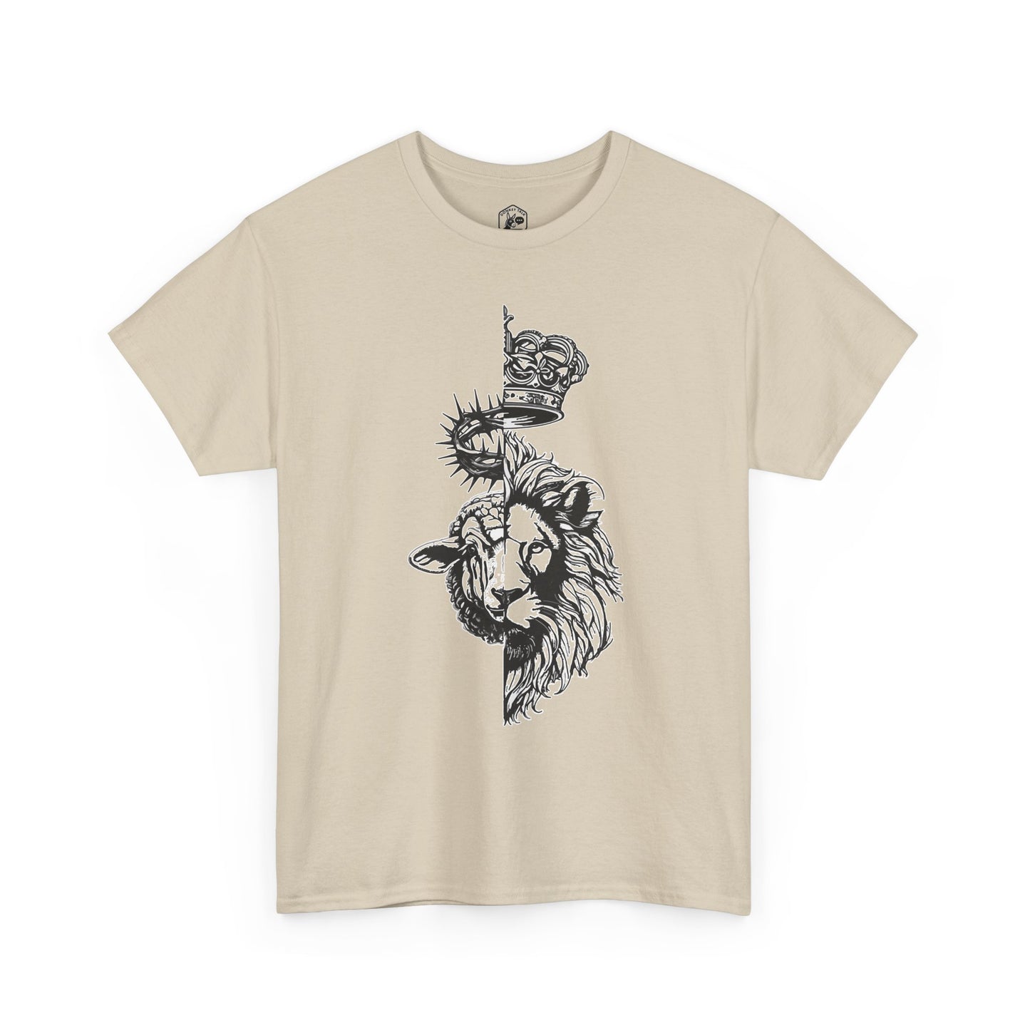 Lion & Lamb Christian T-Shirt | Bold Faith Graphic Tee