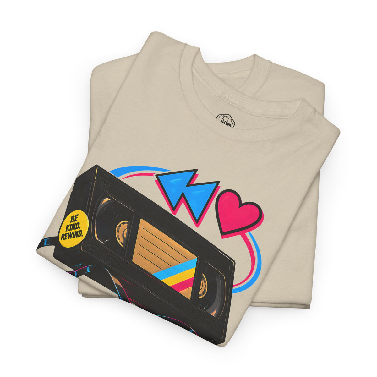 Kindness Rewind Heart T-shirt – Donkey Talk graphic tee