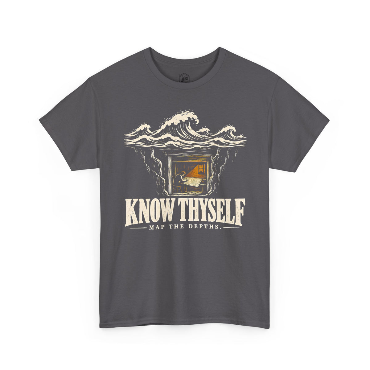 Know Thyself Map the Depths T-shirt – Donkey Talk graphic tee