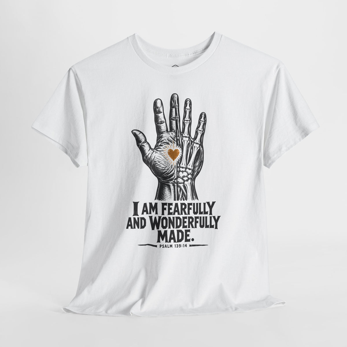 Psalm Hand Linocut - Donkey Talk faith and reason unisex T-shirt