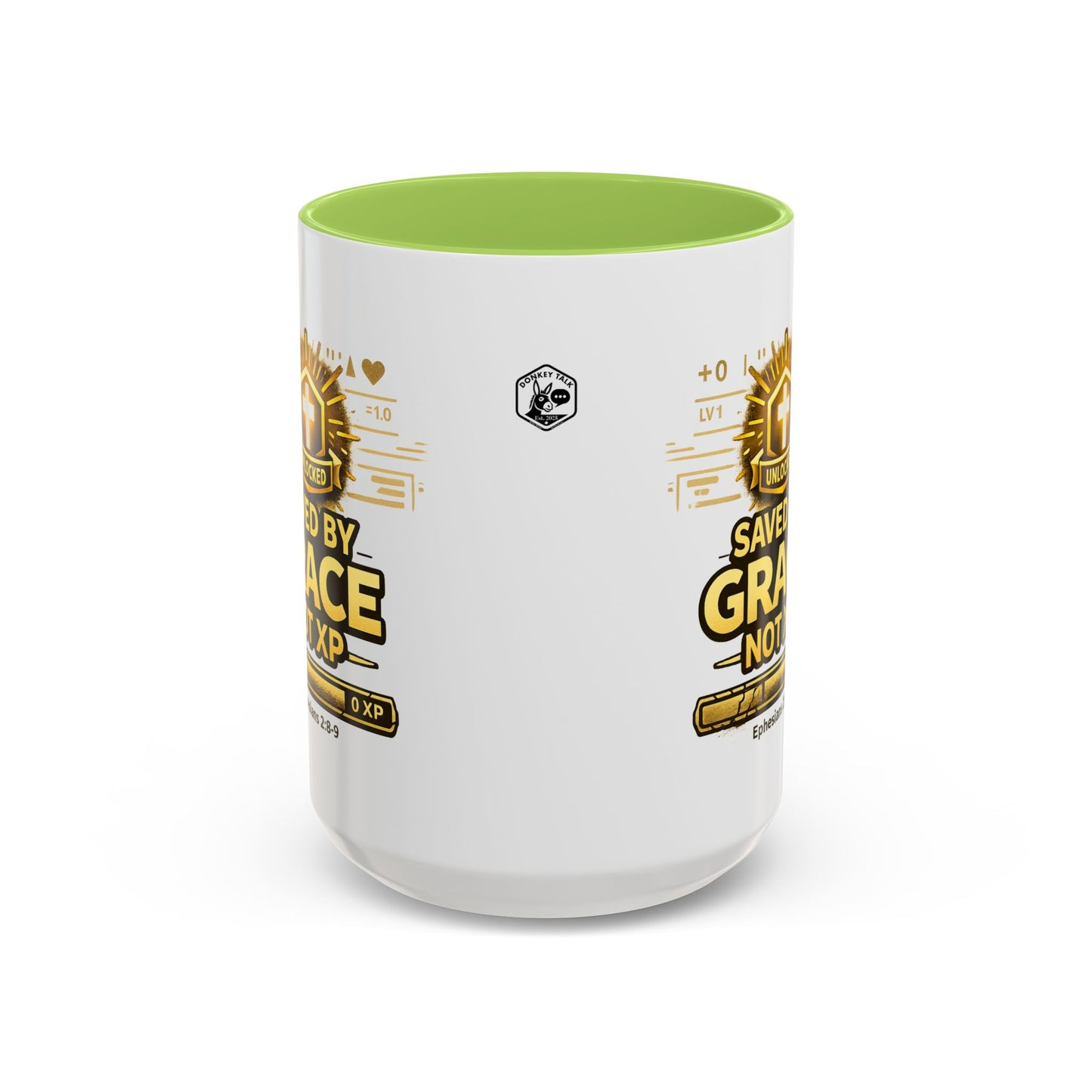 Saved by Grace Coffee Mug — Christian Gamer "Not XP" 11/15oz Accent Mug
