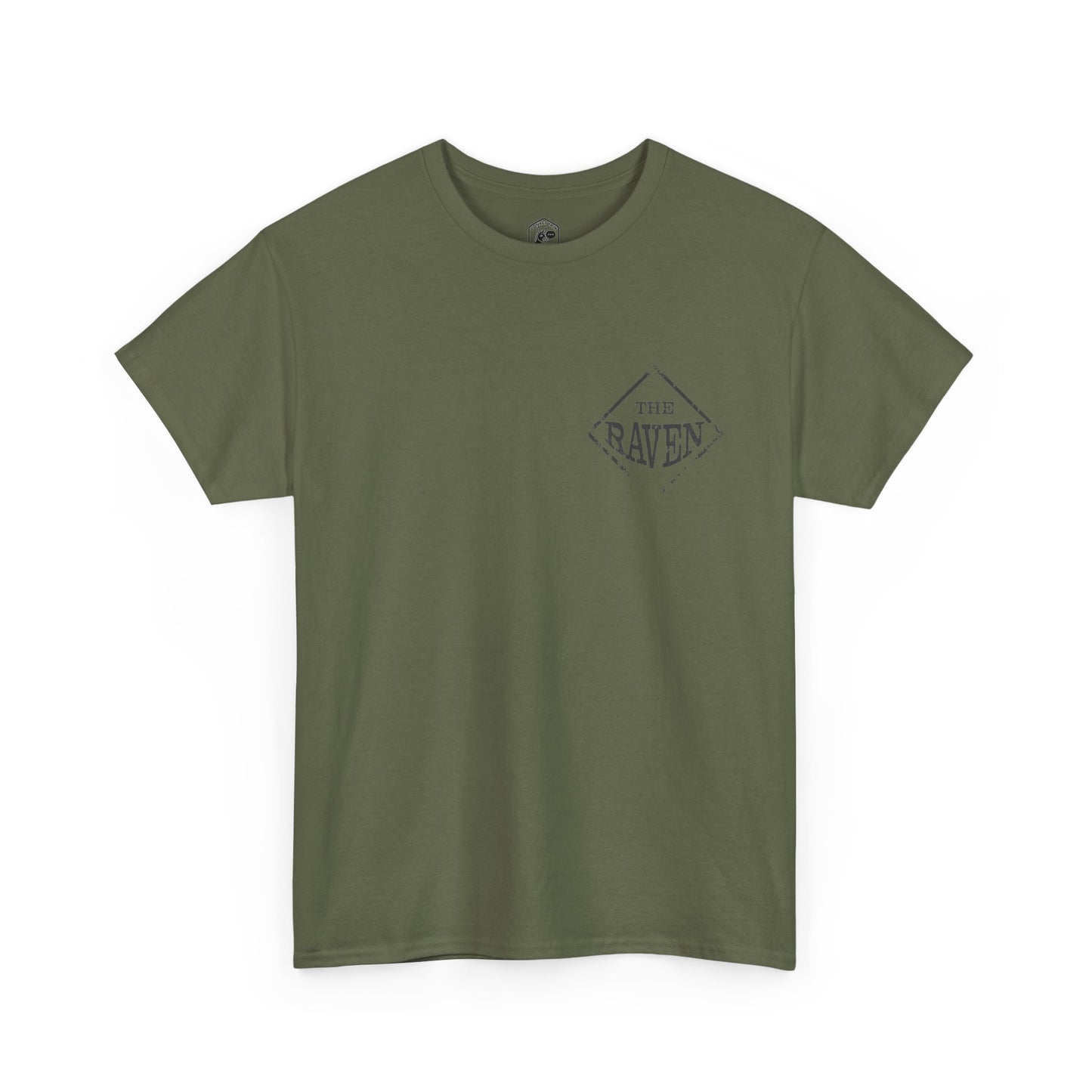 Black Bird Graphic Tee — Vintage Raven Logo T‑Shirt