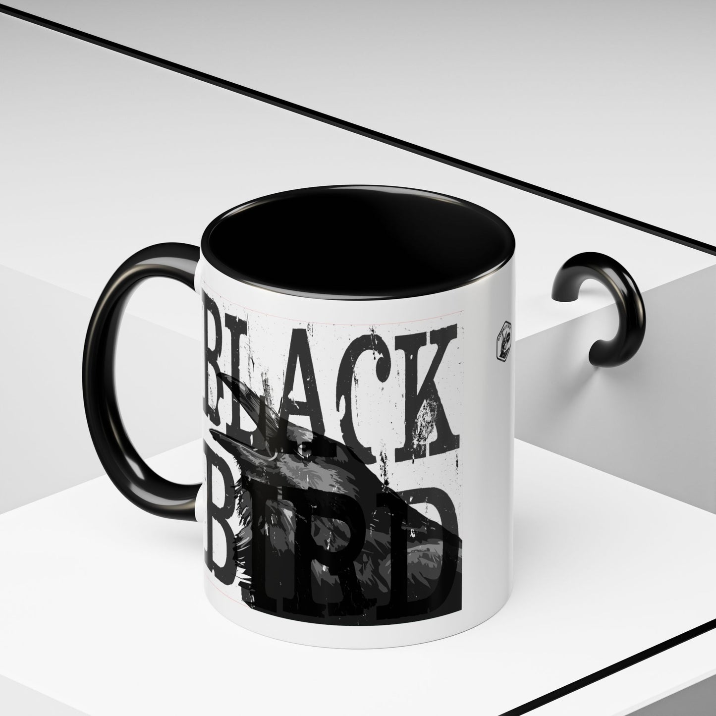 The Raven Accent Coffee Mug — Black-Trim 11/15oz