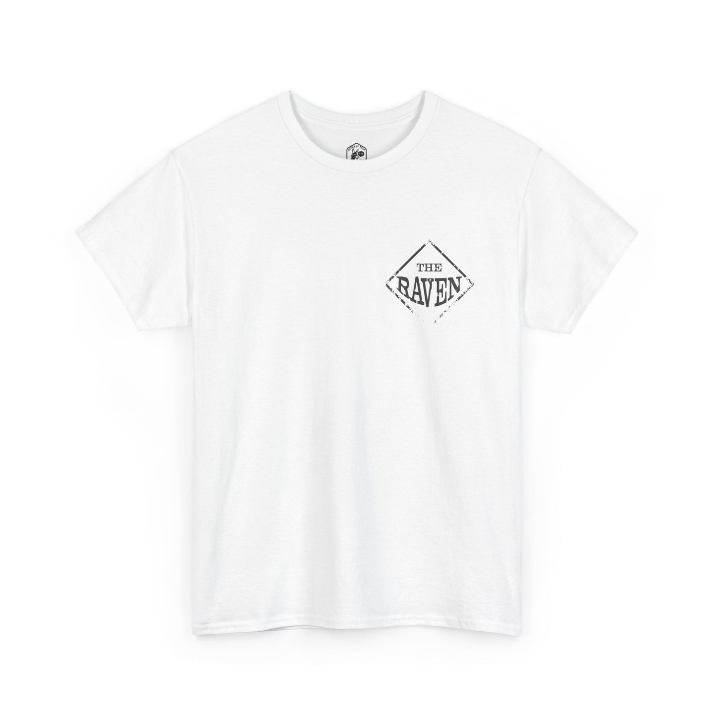 Black Bird Graphic Tee — Vintage Raven Logo T‑Shirt